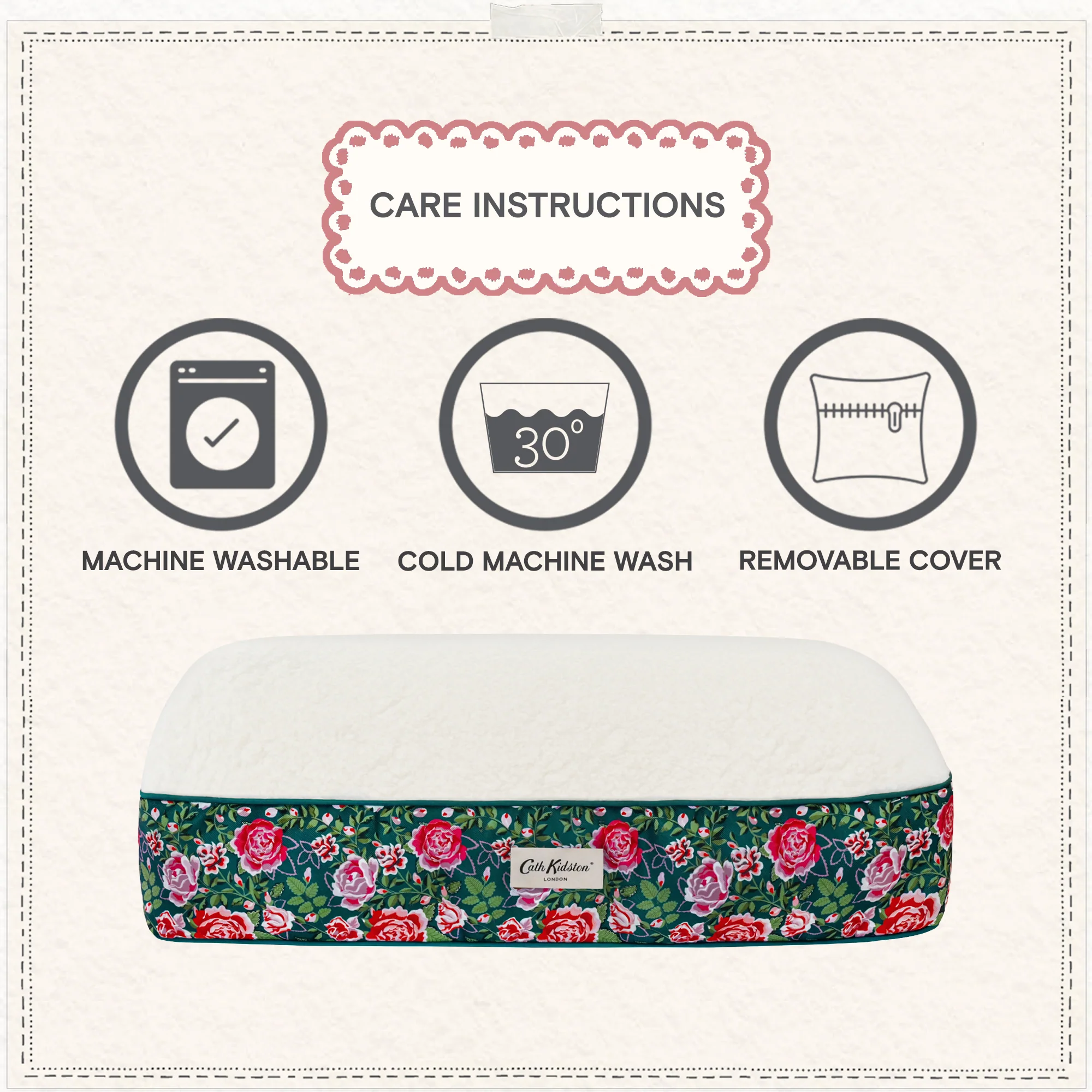 Cath Kidston Dolly Rose Dog Mattress - Image 8