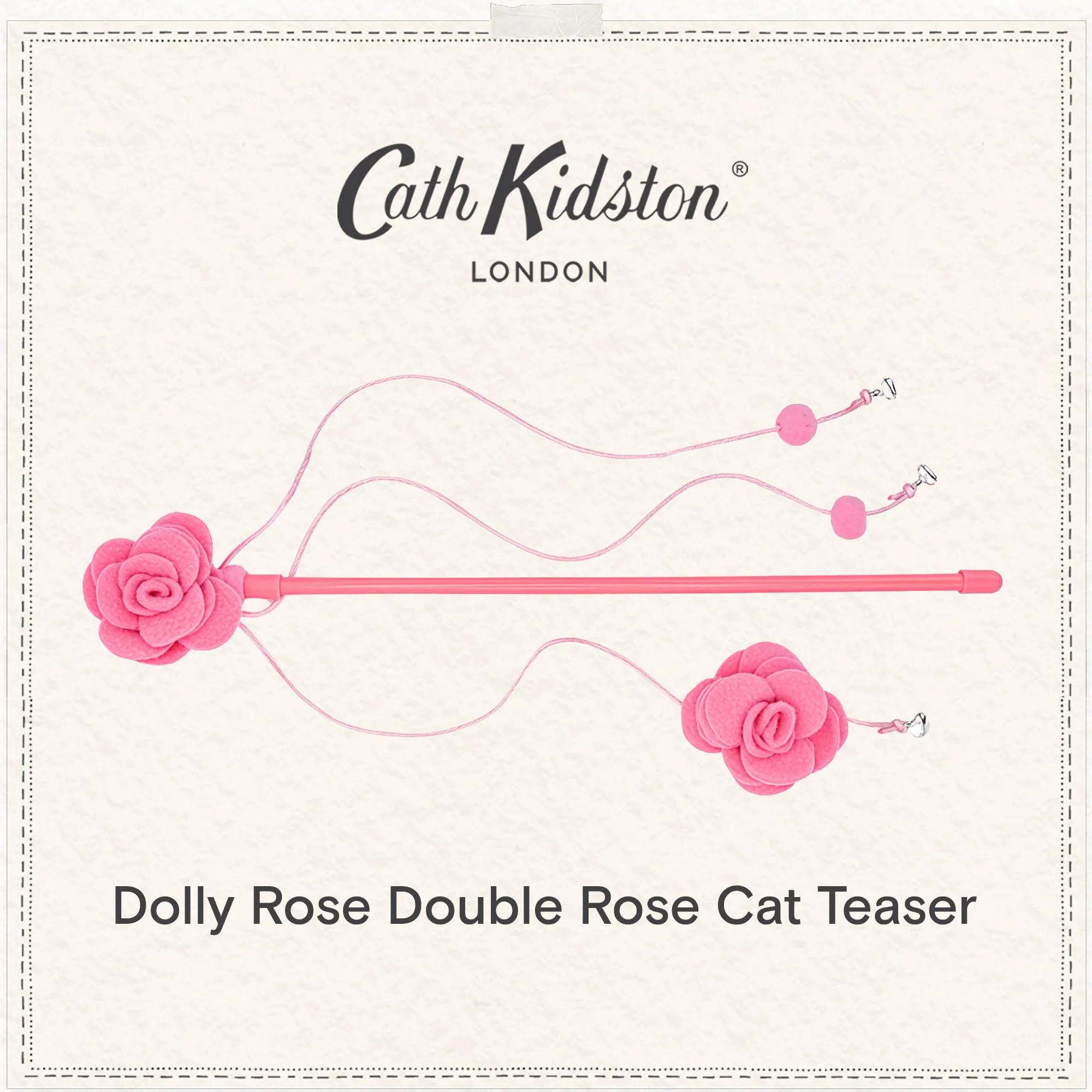 Cath Kidston Dolly Rose Double Rose Cat Teaser Toy - Image 7