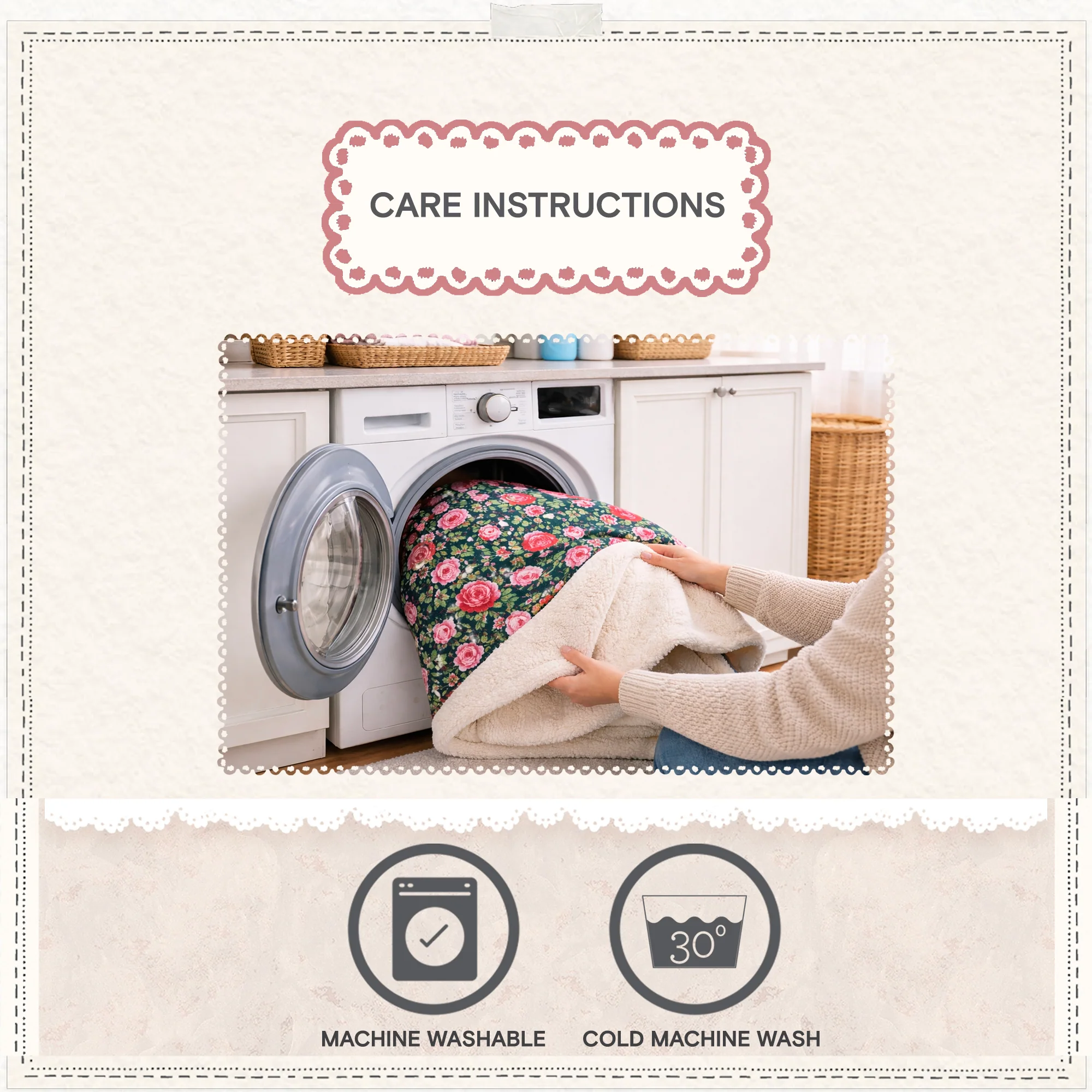 Cath Kidston Dolly Rose Pet Blanket - Image 3