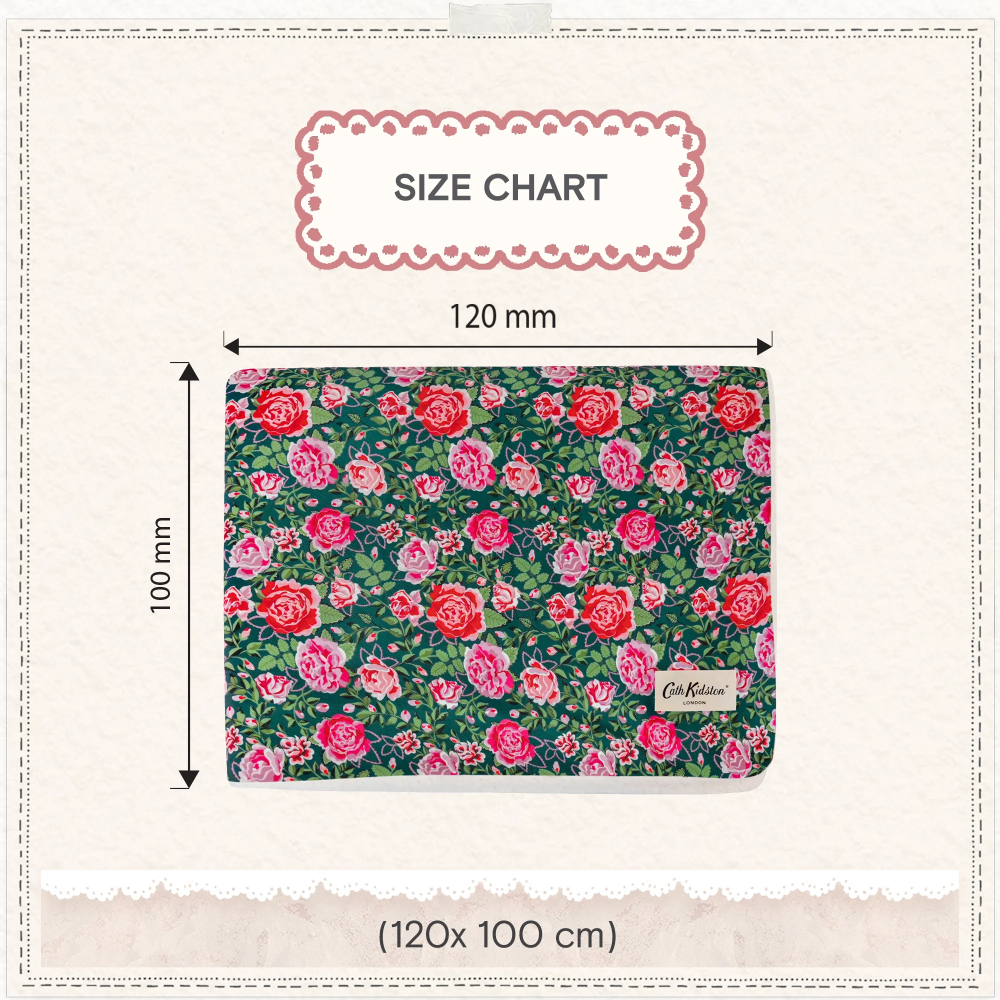 Cath Kidston Dolly Rose Pet Blanket - Image 6