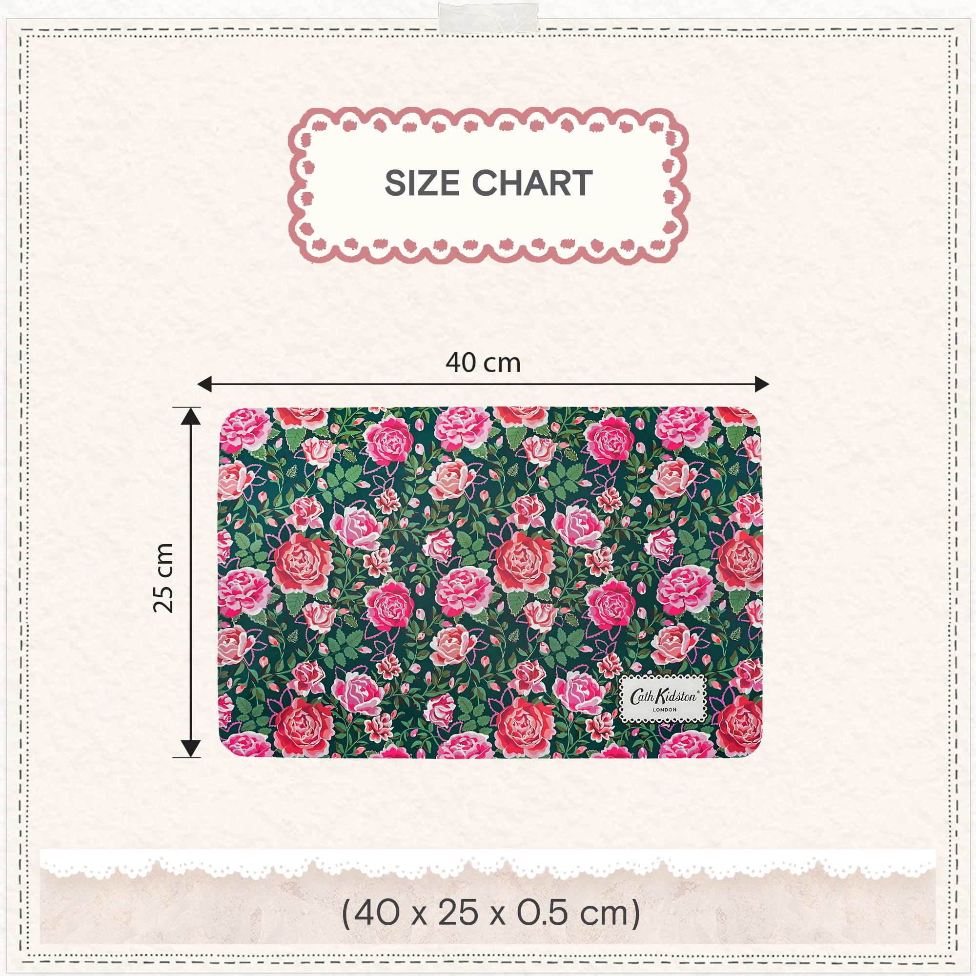 Cath Kidston Dolly Rose Pet Feeding Mat - Image 6