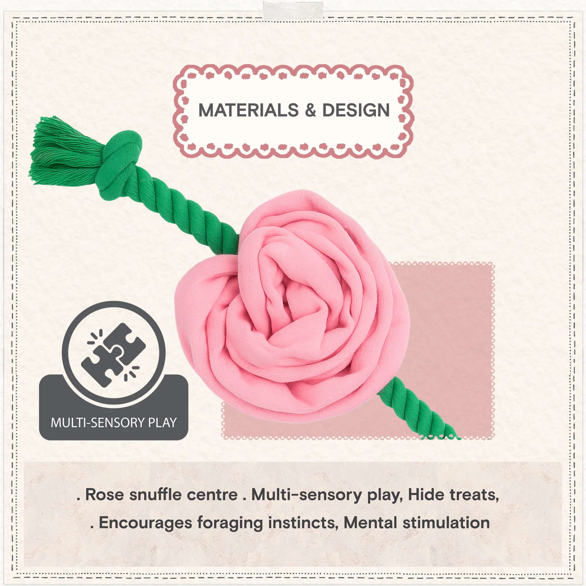 Cath Kidston Dolly Rose Rope Dog Toy - Image 4