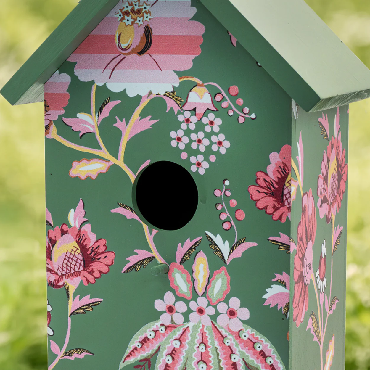 Cath Kidston Green Floral Bird House - Image 8
