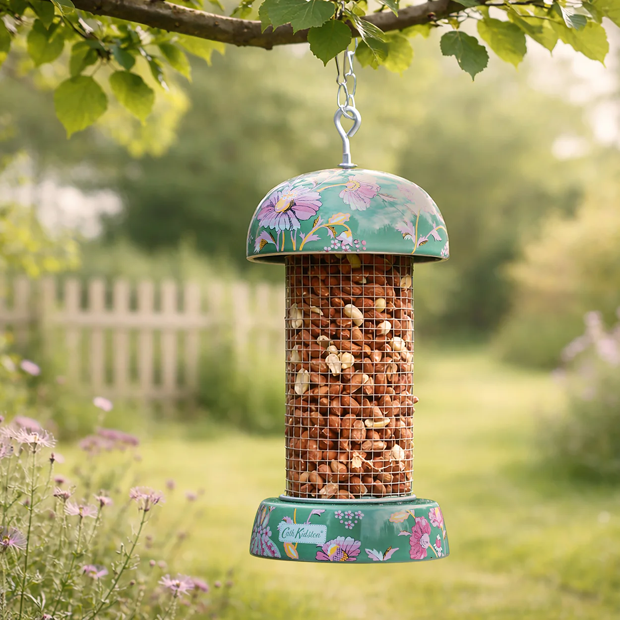 Cath Kidston Green Floral Peanut Bird Feeder - Image 4