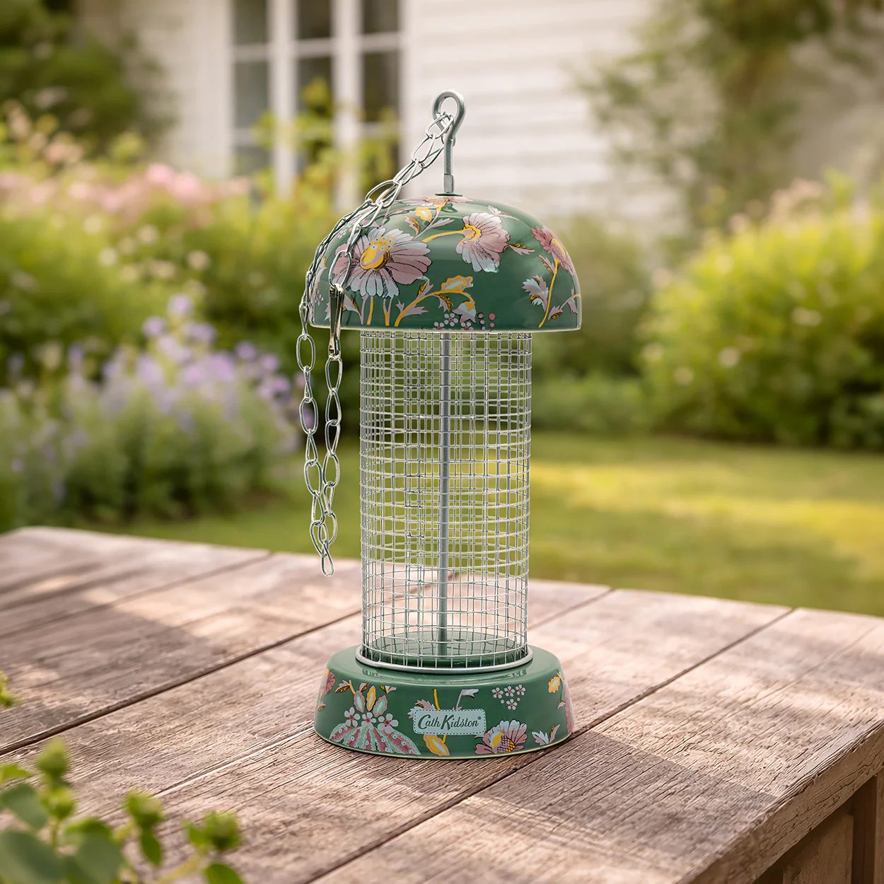 Cath Kidston Green Floral Peanut Bird Feeder - Image 5