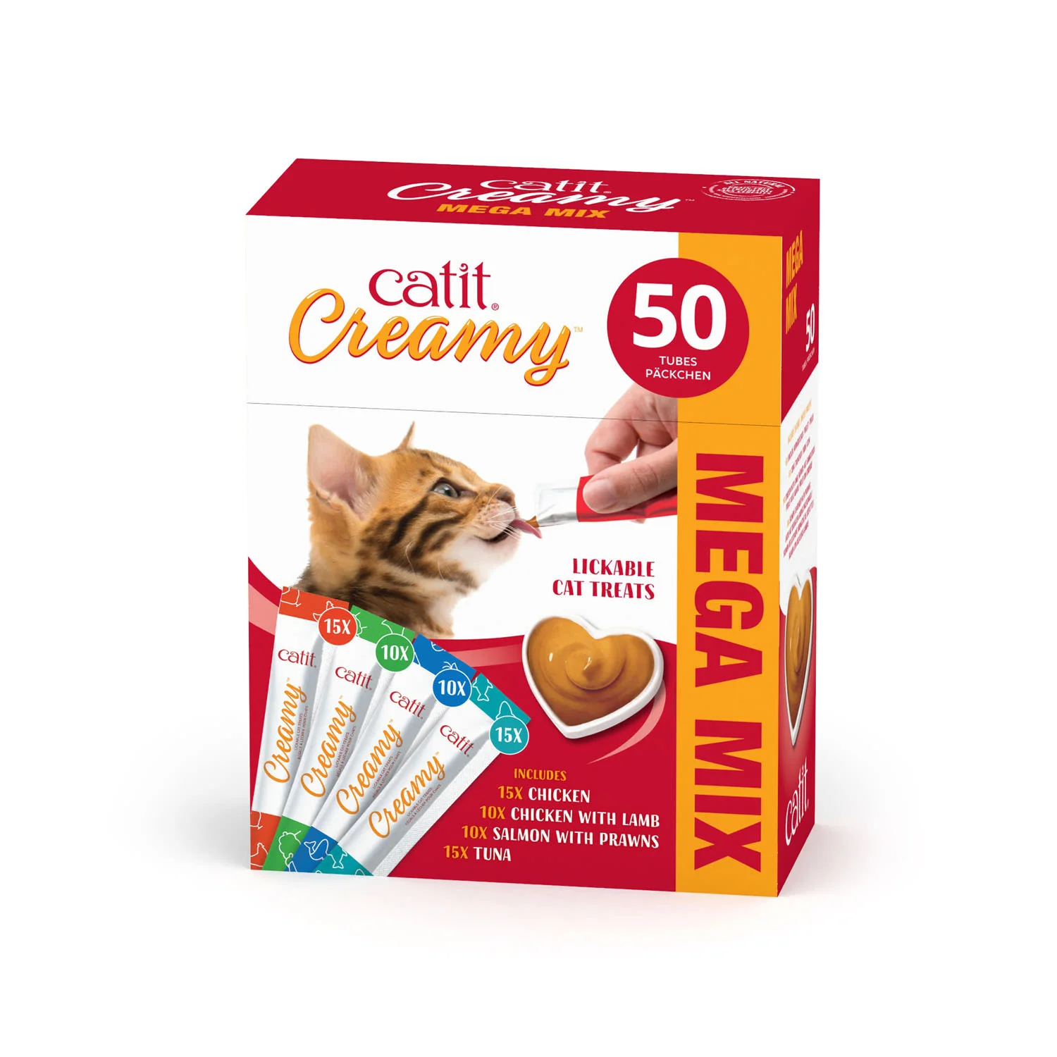 Catit Creamy Lickable Multipack Cat Treats - Image 2