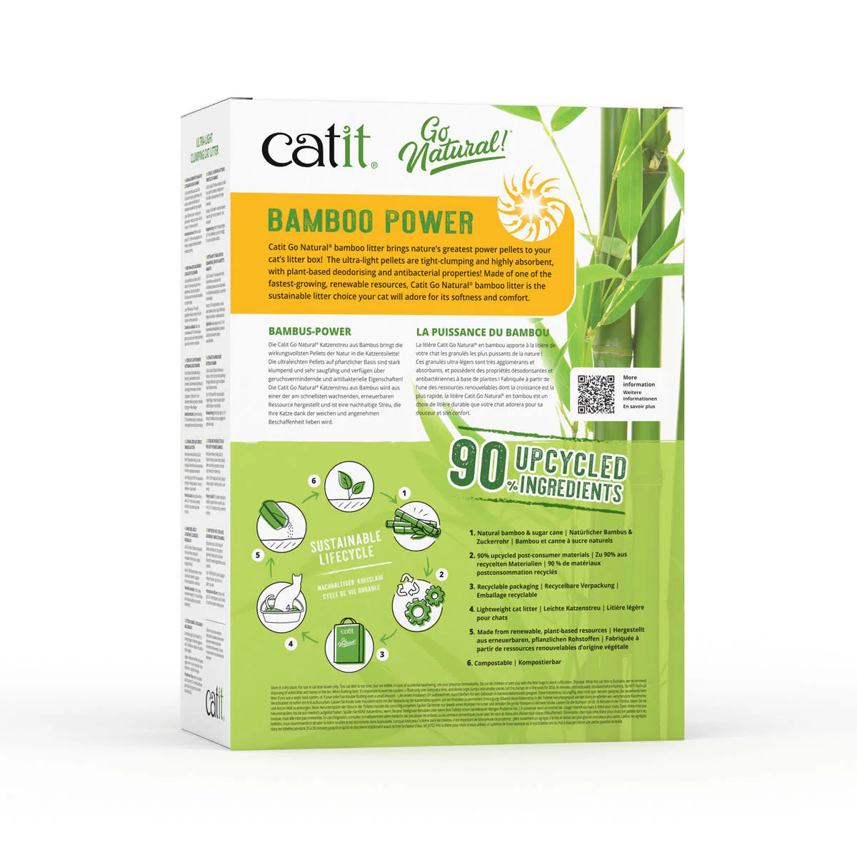 Catit Go Natural Bamboo Cat Litter - Vanilla - Image 4