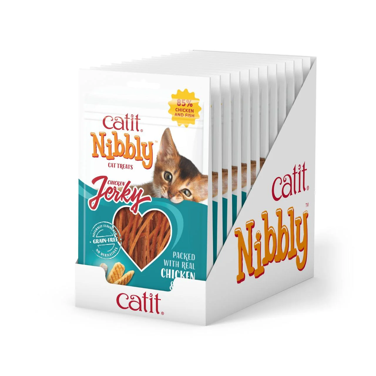 Catit Nibbly Jerk Chicken & Fish Cat Treat - Image 3
