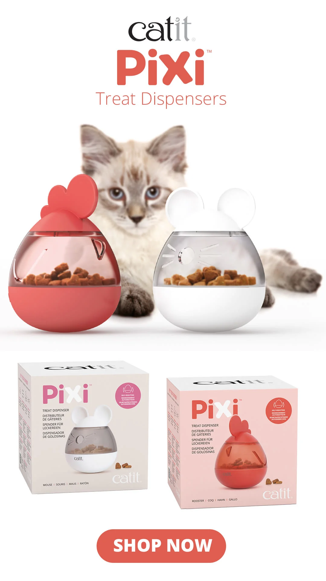 Catit Pixi Mouse Cat Treat Dispenser - Image 7