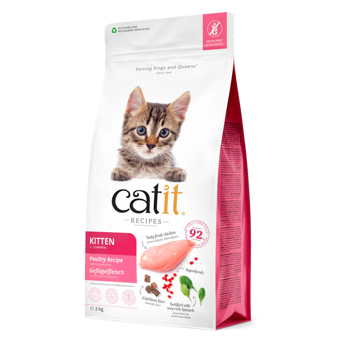 Catit Recipes Poultry Dry Kitten Food - Image 2
