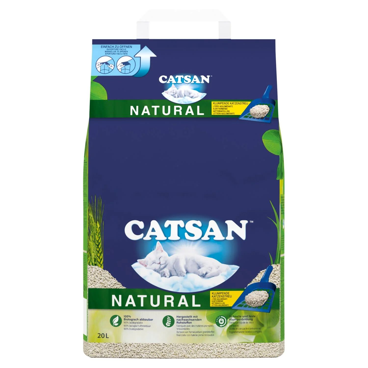 Catsan Natural 100% Biodegradable Clumping Odour Control Cat Litter - Image 2