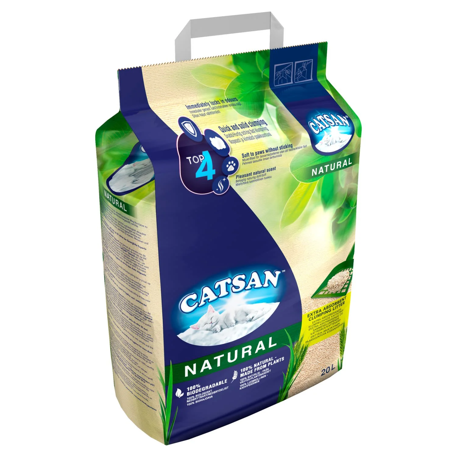 Catsan Natural 100% Biodegradable Clumping Odour Control Cat Litter - Image 5