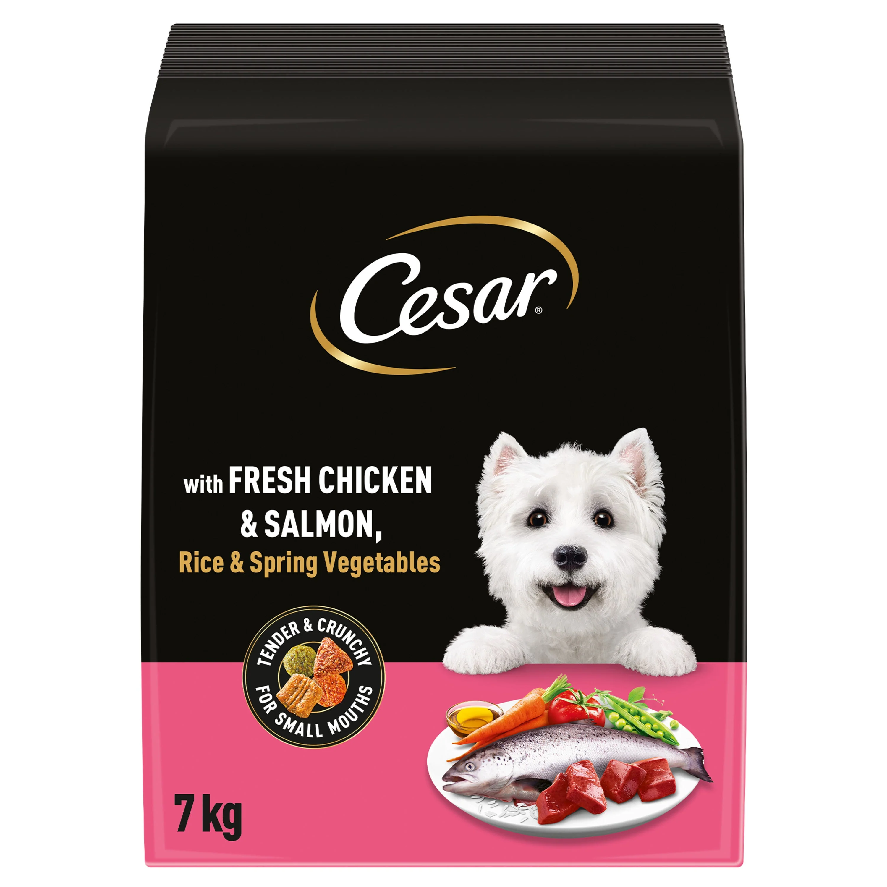 Cesar Complete Dry Dog Food with Fresh Chicken, Salmon & Vegetables - Image 2