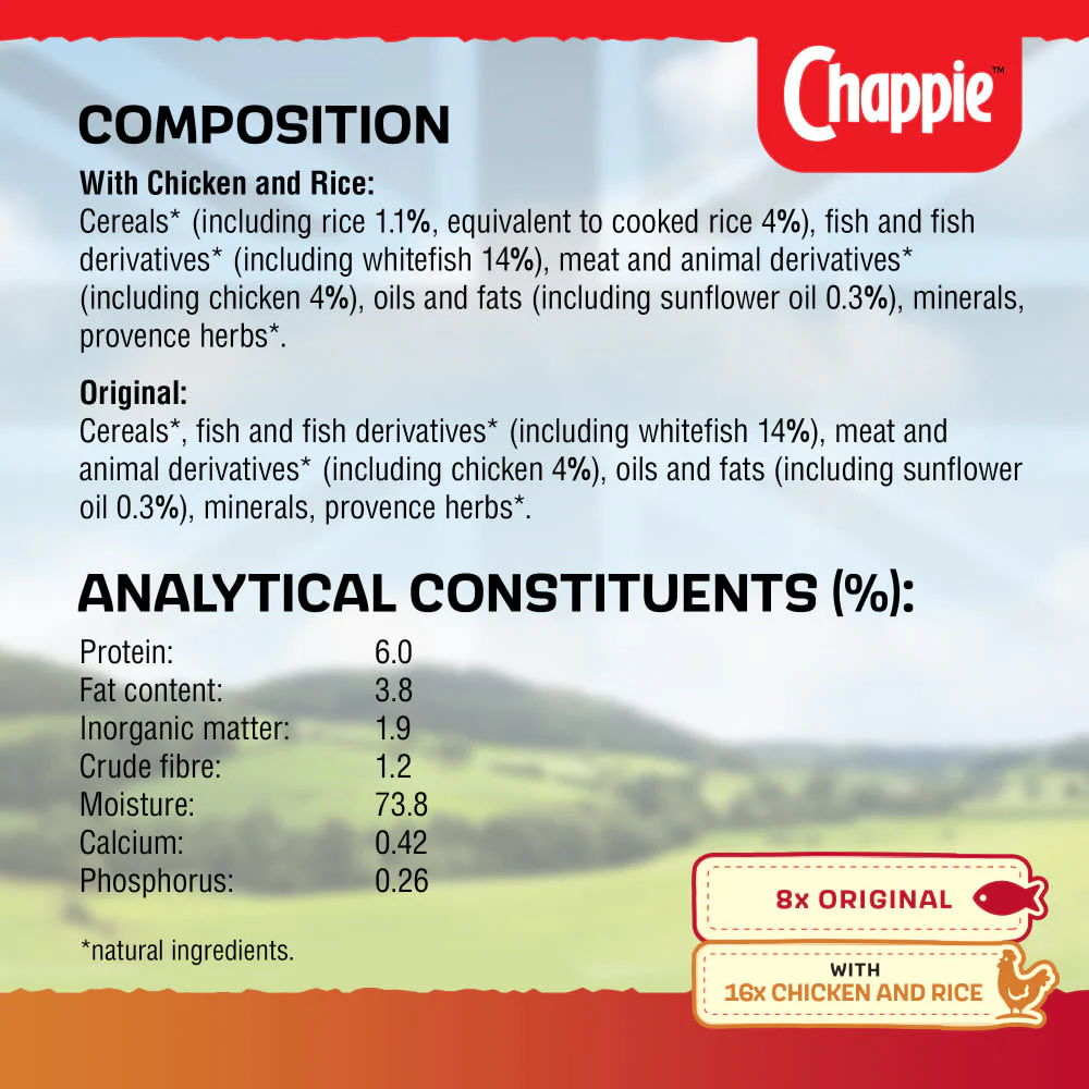 Chappie Adult Wet Dog Food - Favourites in Tins - Image 8