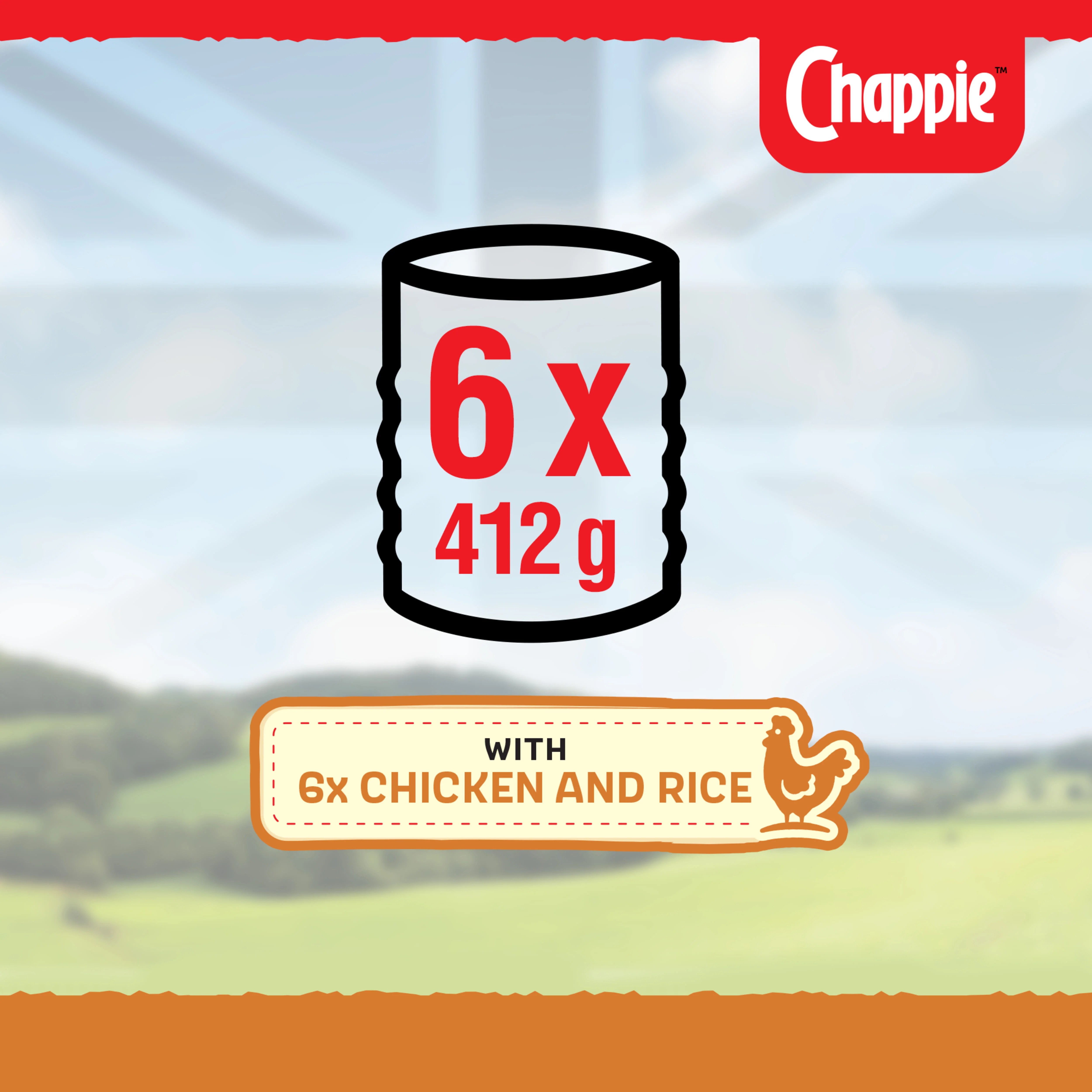 Chappie Adult Wet Dog Food Tins Chicken & Rice in Loaf - Image 10