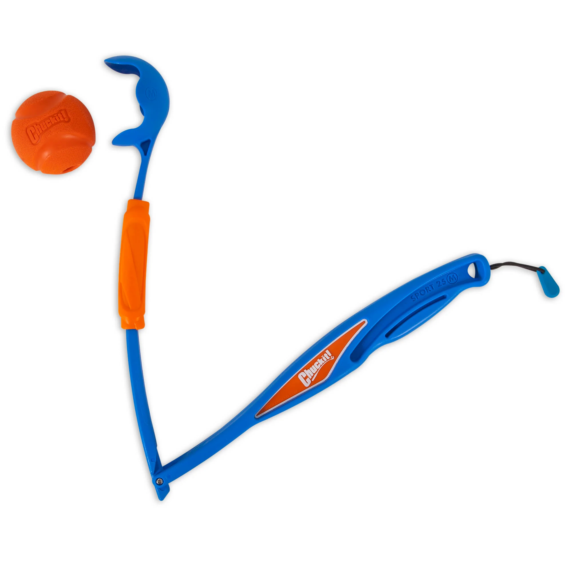Chuckit! Fetch & Fold Launcher Blue and Orange Dog Toy - Image 3