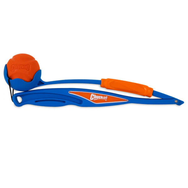 Chuckit! Fetch & Fold Launcher Blue and Orange Dog Toy - Image 5