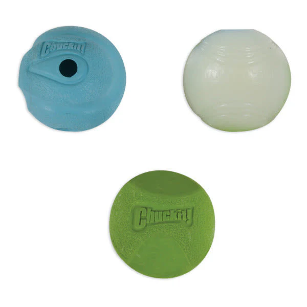 Chuckit! Fetch Medley 3 Pack Assorted Small Dog Ball Toy - Image 2