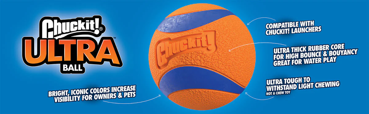 Chuckit! Fetch Medley Gen 3 Medium Orange Ball Dog Toy - Image 8
