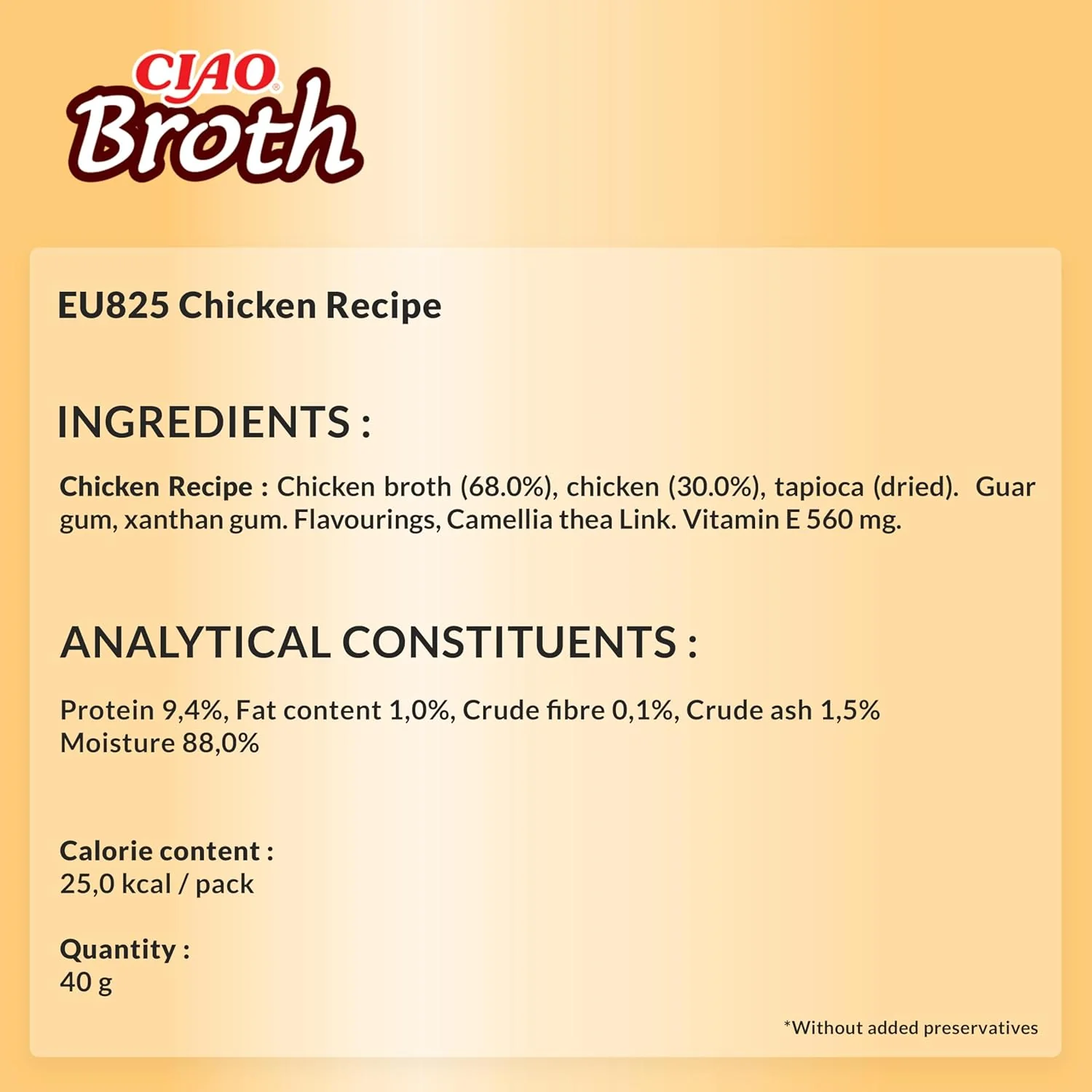 Ciao Broth Wet Cat Food - Chicken Recipe - Image 2