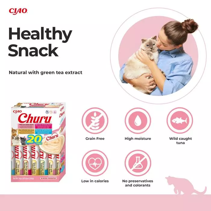 Ciao Churu 20 Pack Box Cat Treat - Seafood Variety - Image 2