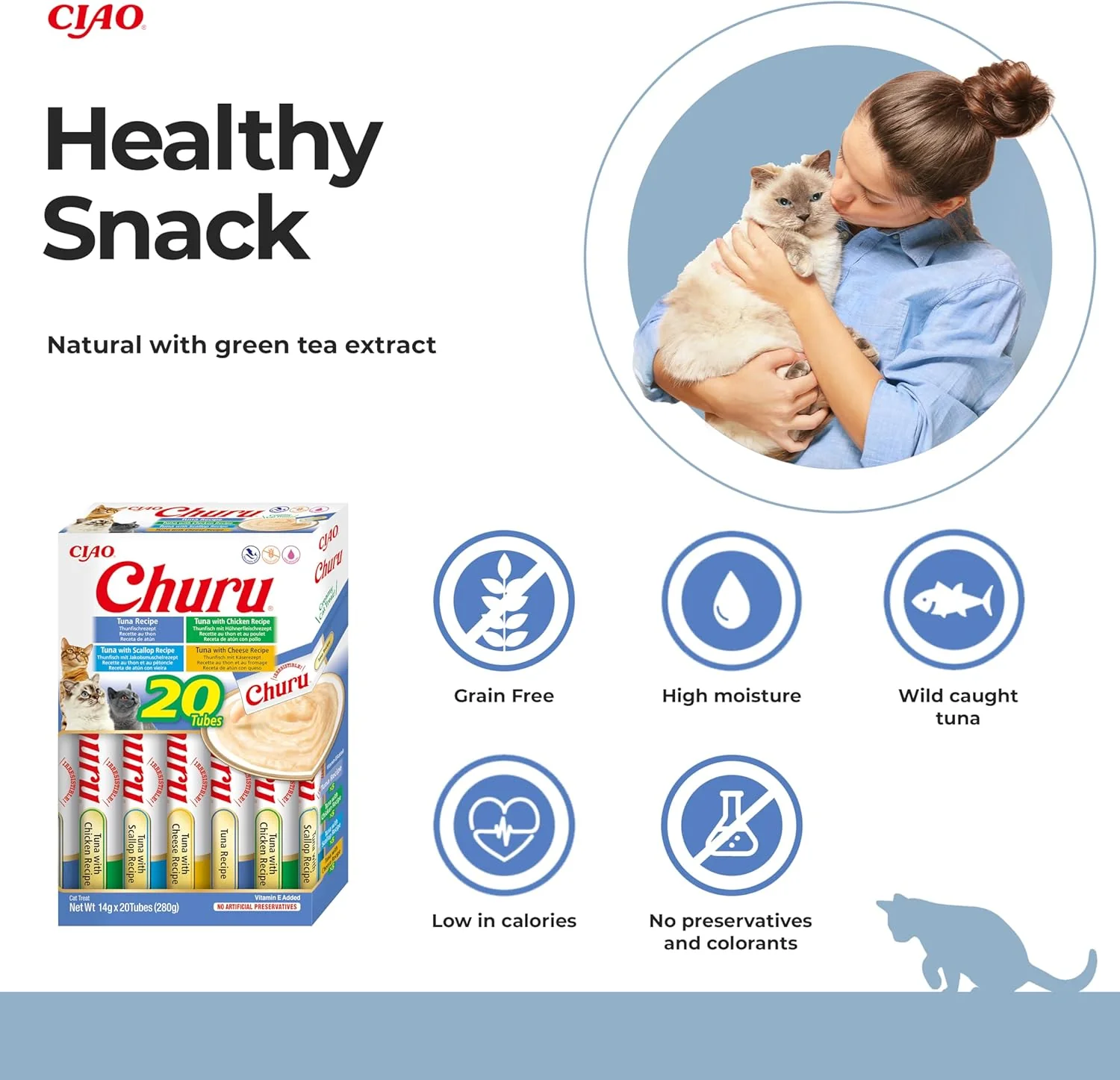 Ciao Churu 20 Pack Box Cat Treat - Tuna Varieties - Image 2