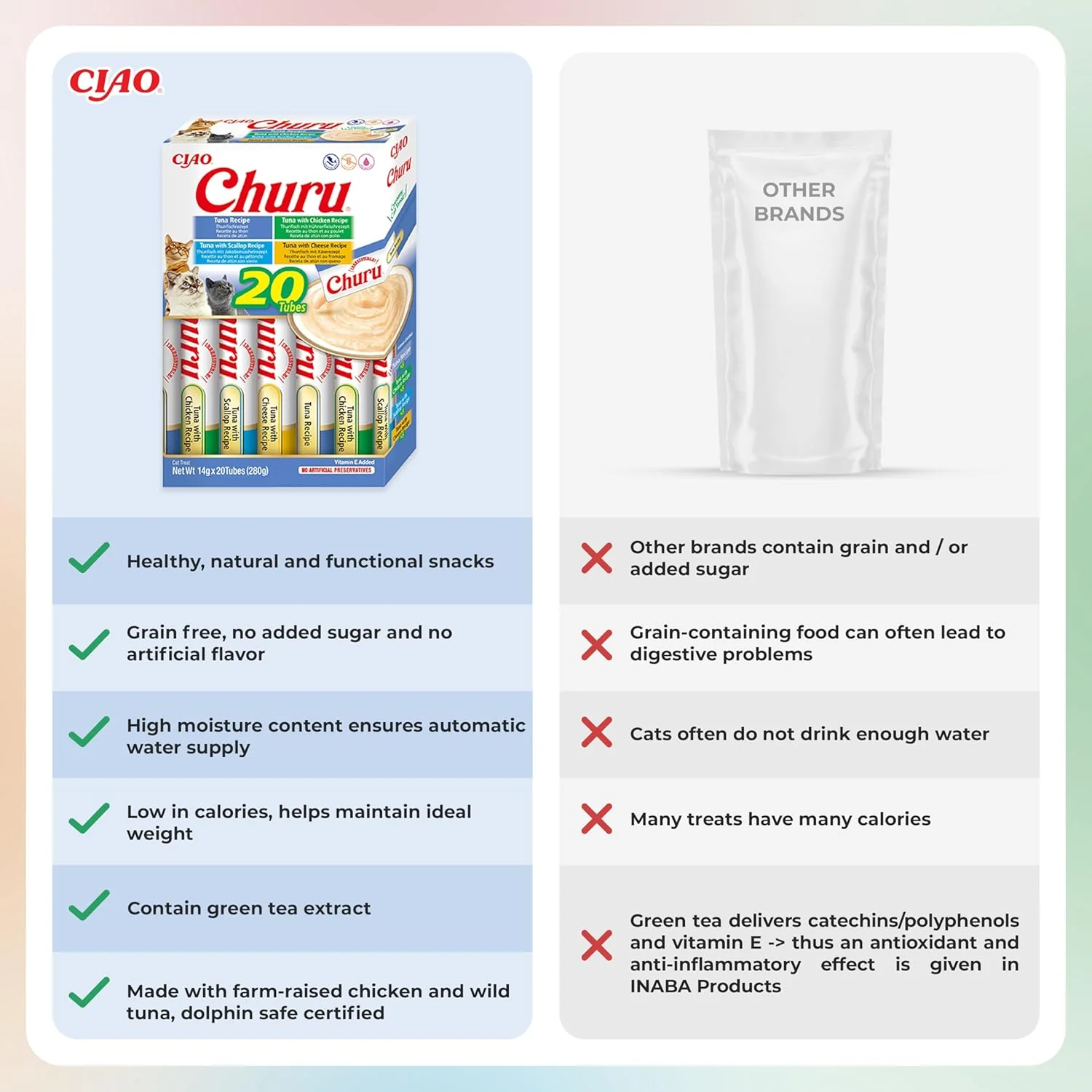 Ciao Churu 20 Pack Box Cat Treat - Tuna Varieties - Image 3