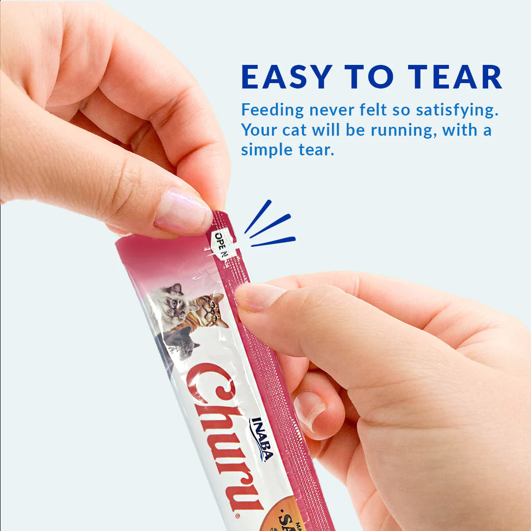 Ciao Churu 4 Pack Cat Treat - Salmon with Tuna Recipe - Image 3