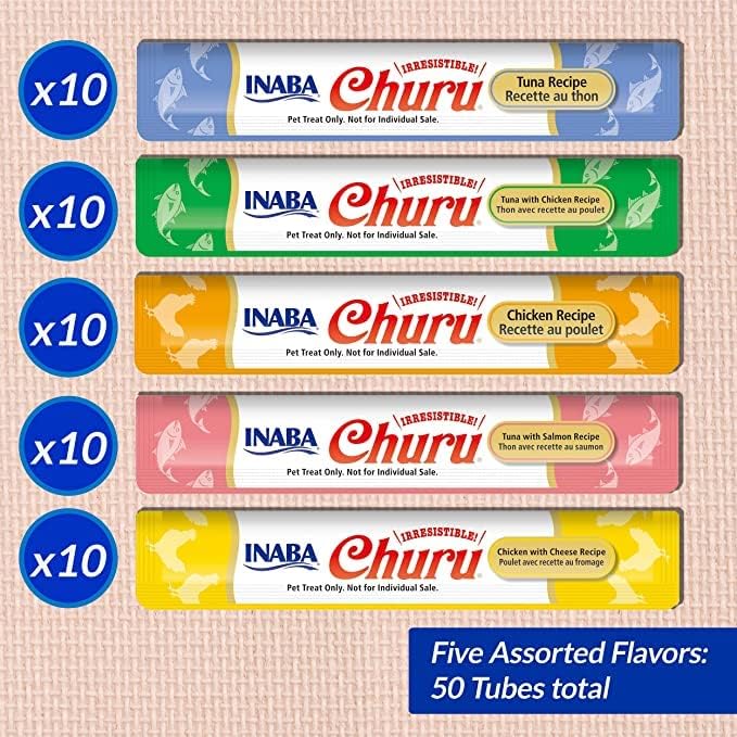 Ciao Churu 50 Pack Cat Treat - Tuna & Chicken Varieties - Image 3