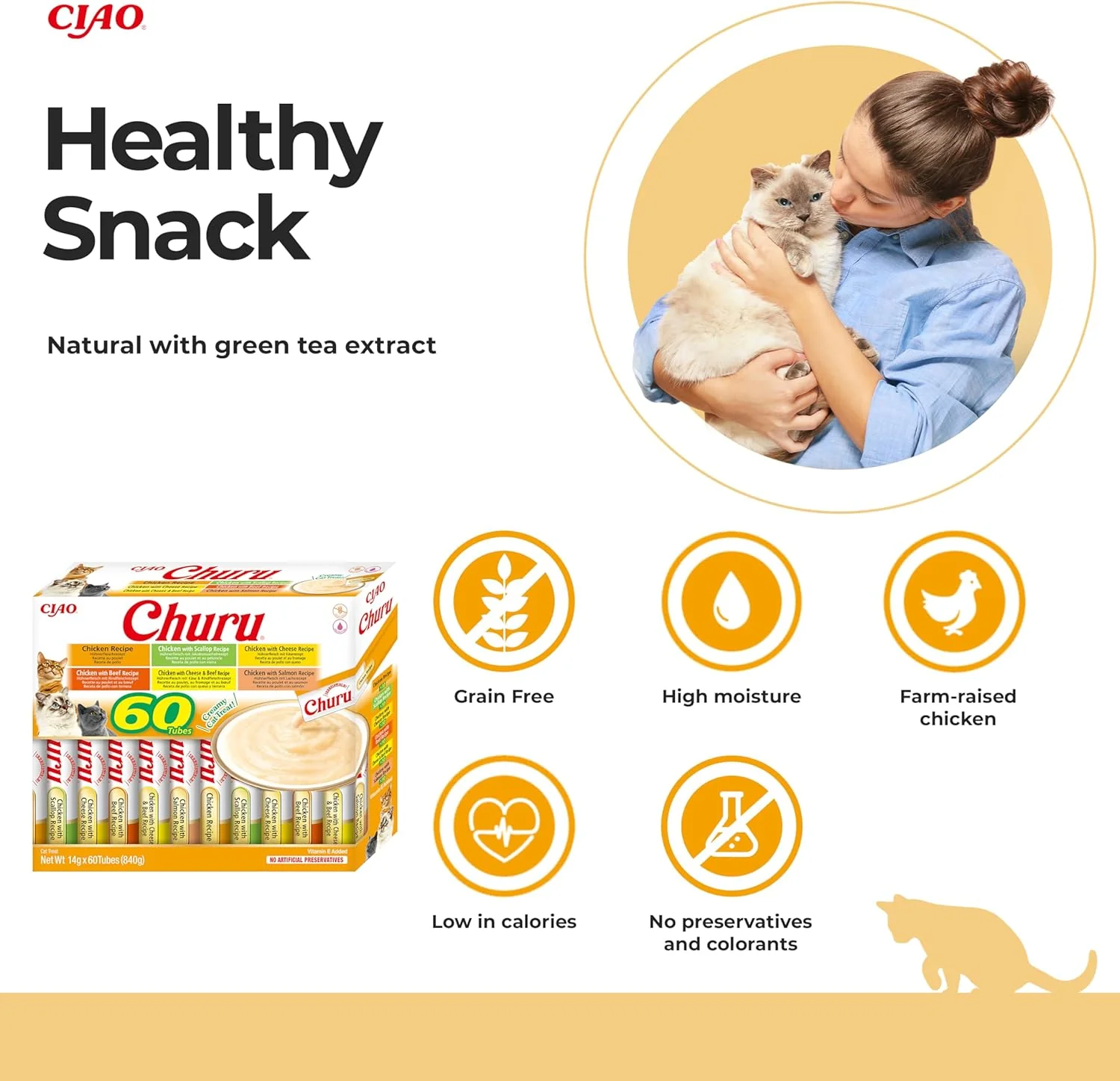 Ciao Churu 60 Pack Box Cat Treat - Chicken Variety - Image 2