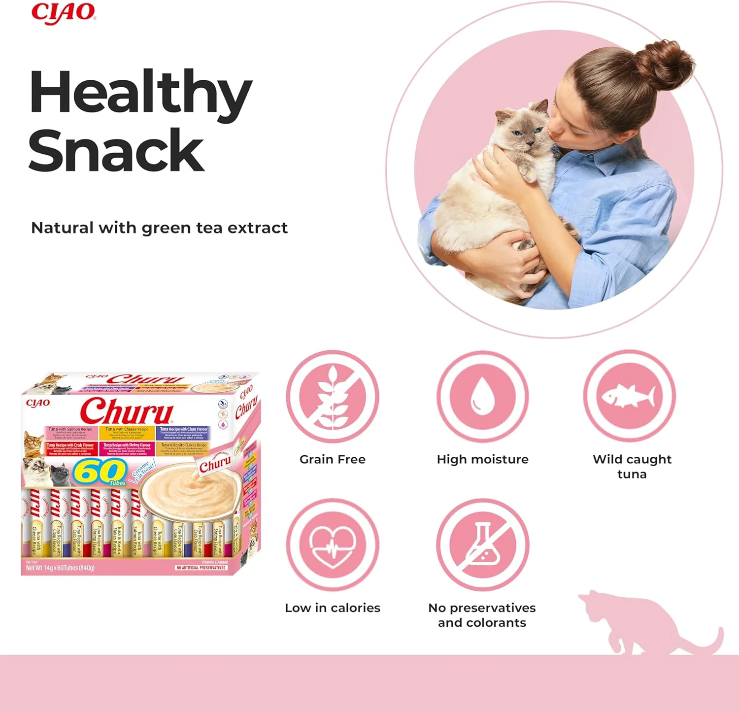 Ciao Churu 60 Pack Box Cat Treat - Tuna Varieties - Image 2