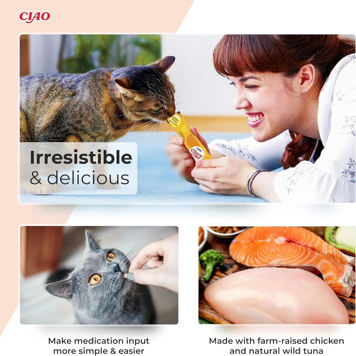 Ciao Churu Pops 4 Pack Cat Treat - Tuna Recipe - Image 3