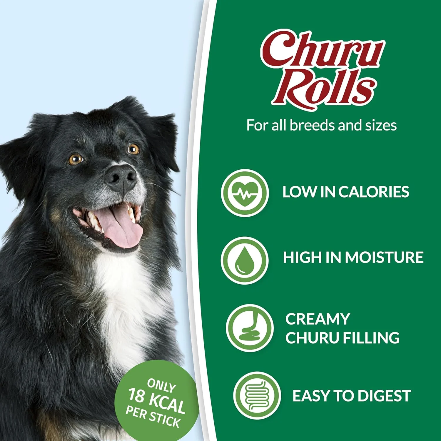 Ciao Churu Rolls 8 Pack Dog Treat - Chicken Recipe wraps Chicken with Cheese Recipe - Image 3