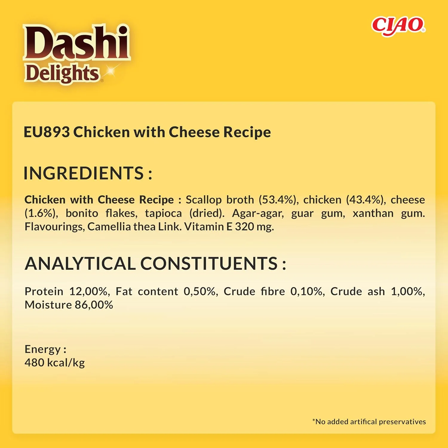 Ciao Dashi Delights Delicate Flakes Wet Cat Food - Chicken with Cheese Recipe - Image 2