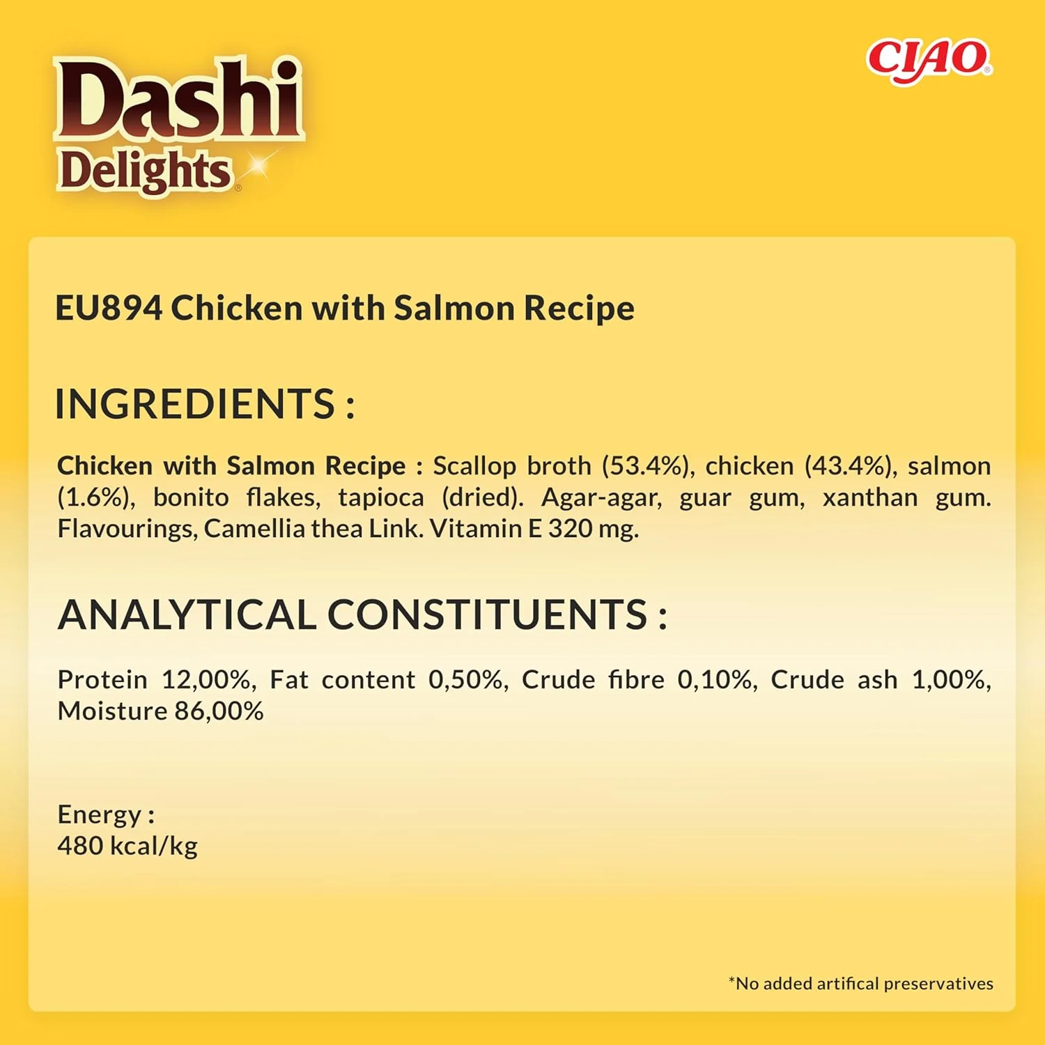 Ciao Dashi Delights Delicate Flakes Wet Cat Food - Chicken with Salmon Recipe - Image 2