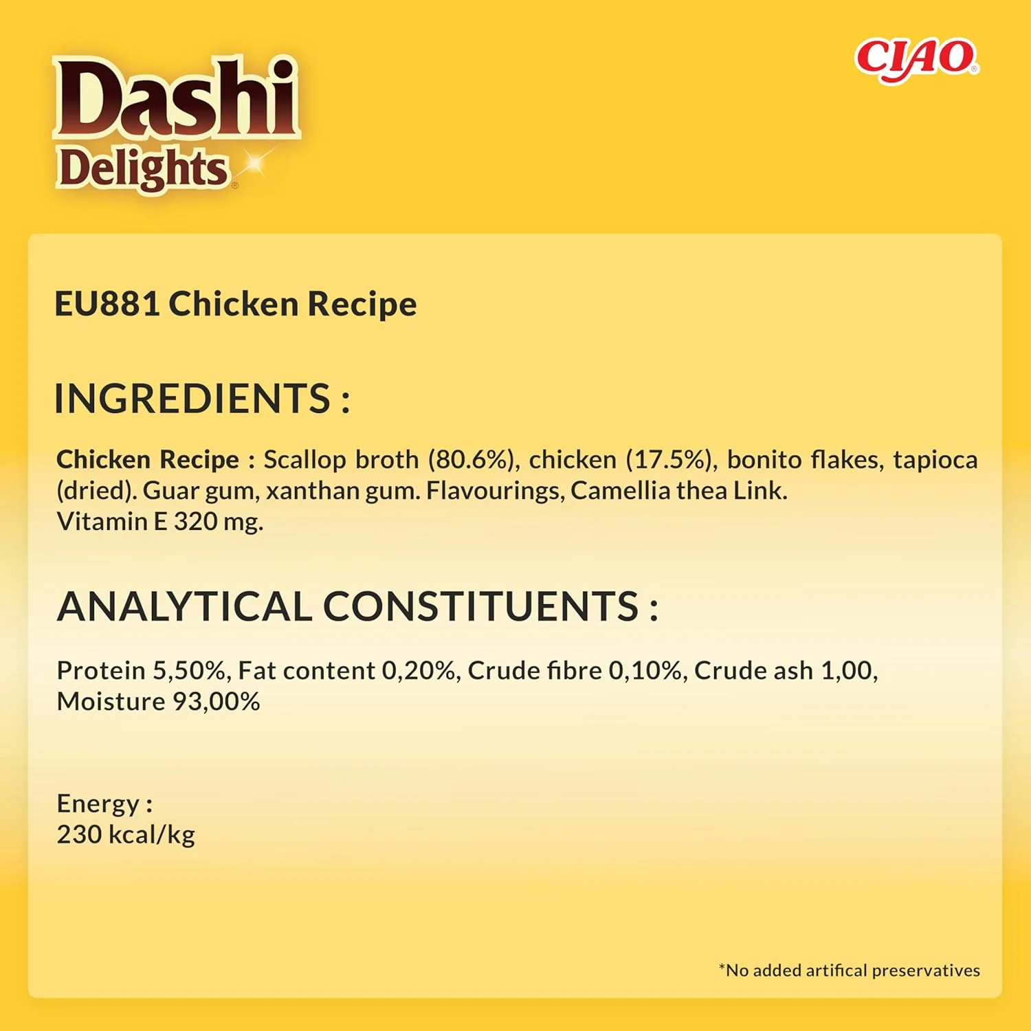 Ciao Dashi Delights Silky Broth Wet Cat Food - Chicken Recipe - Image 2