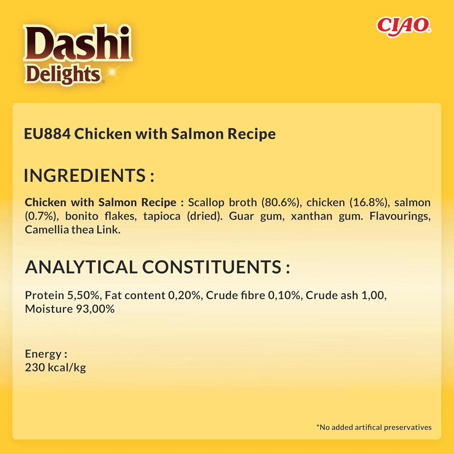 Ciao Dashi Delights Silky Broth Wet Cat Food - Chicken with Salmon Recipe - Image 2