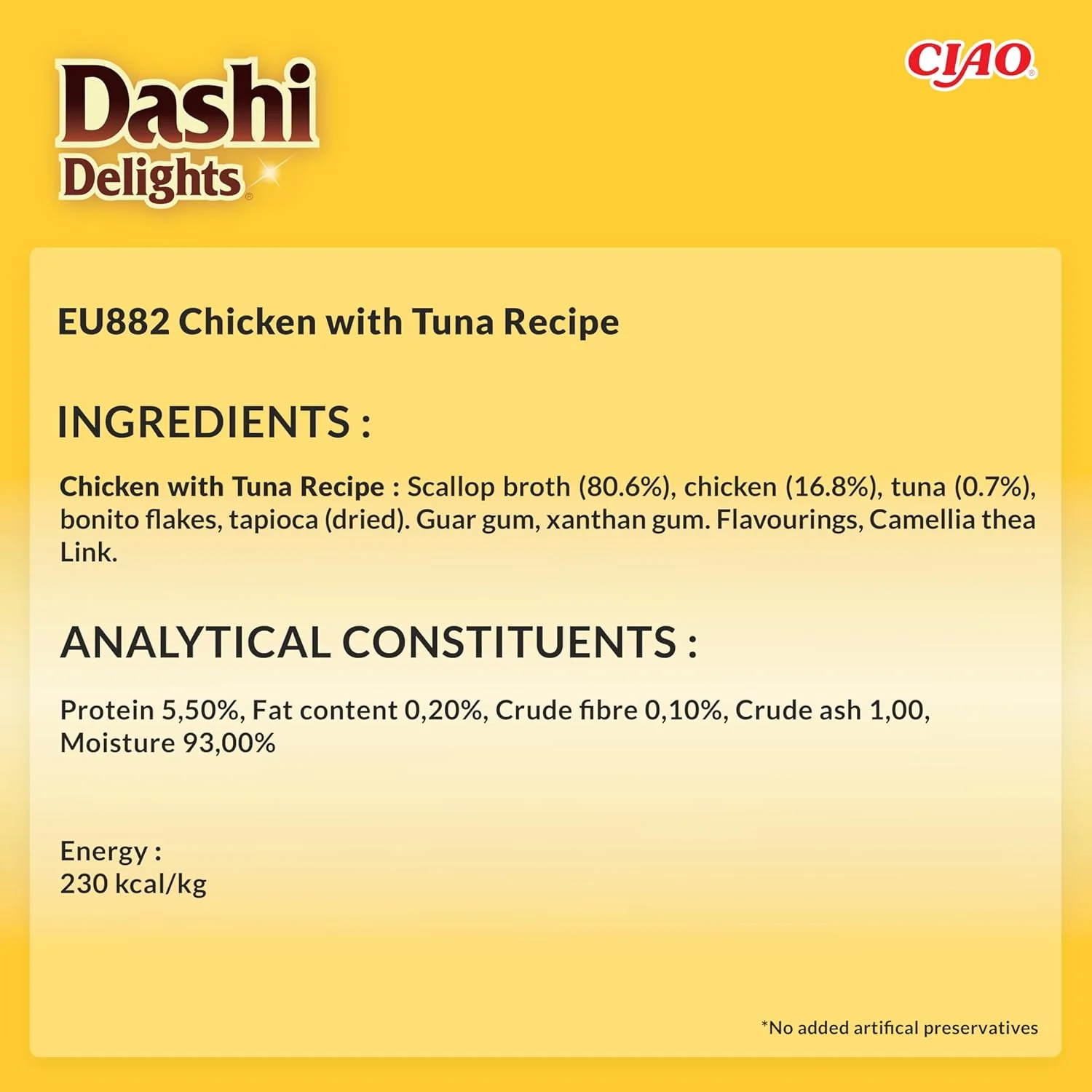 Ciao Dashi Delights Silky Broth Wet Cat Food - Chicken with Tuna Recipe - Image 2