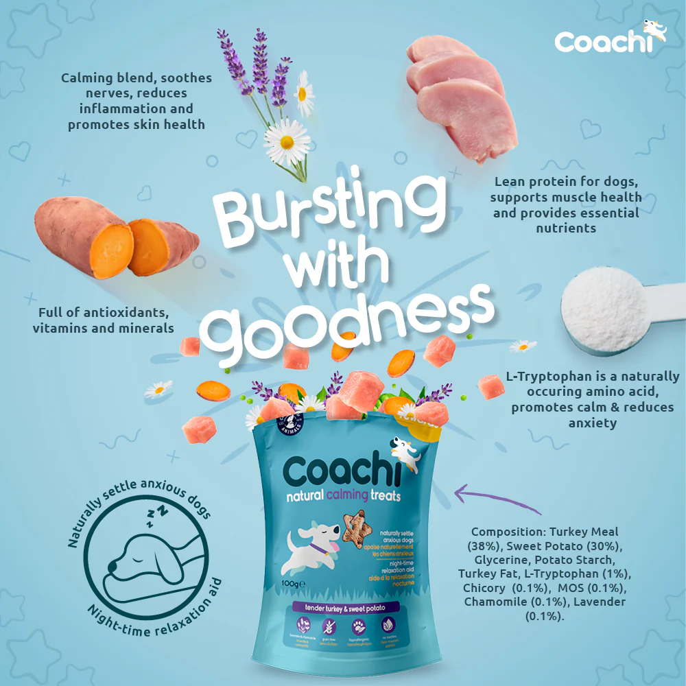 Coachi Natural Dog Calming Treats - Turkey - Image 2