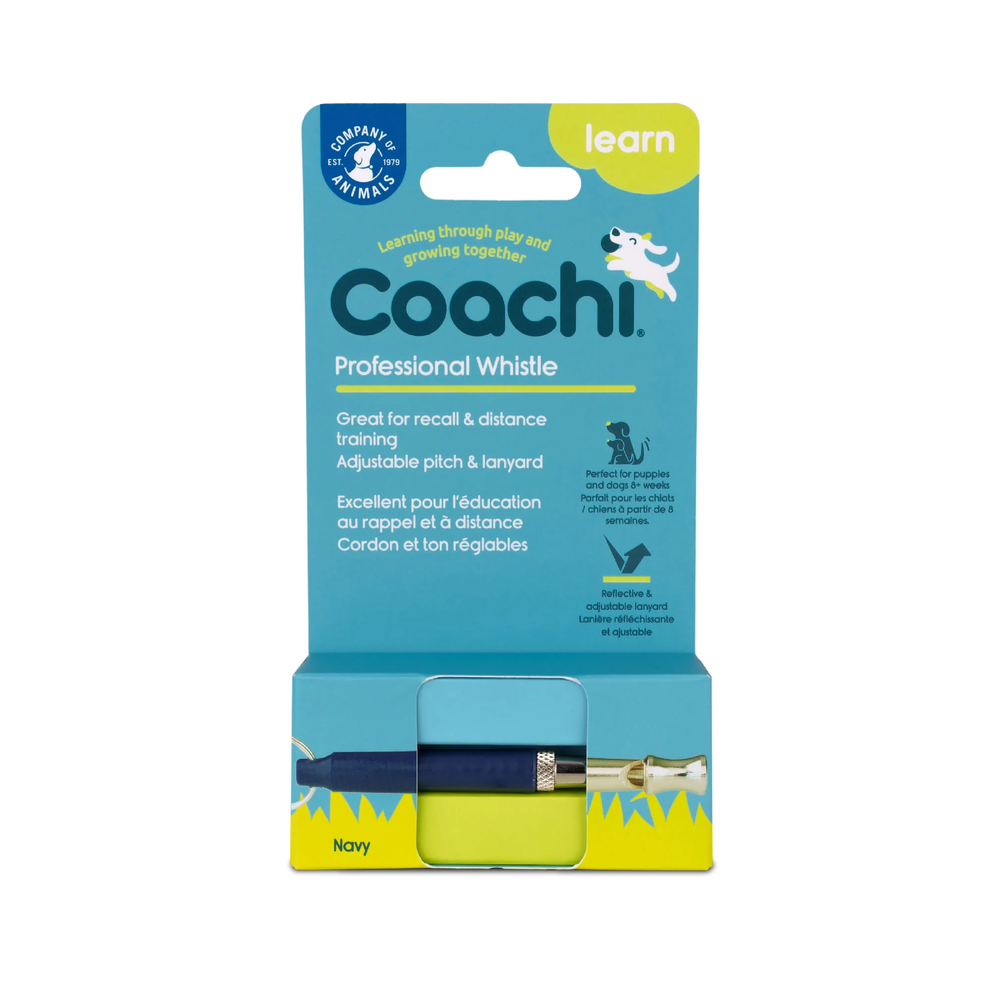 Coachi Professional Whistle for Dogs - Navy - Image 3