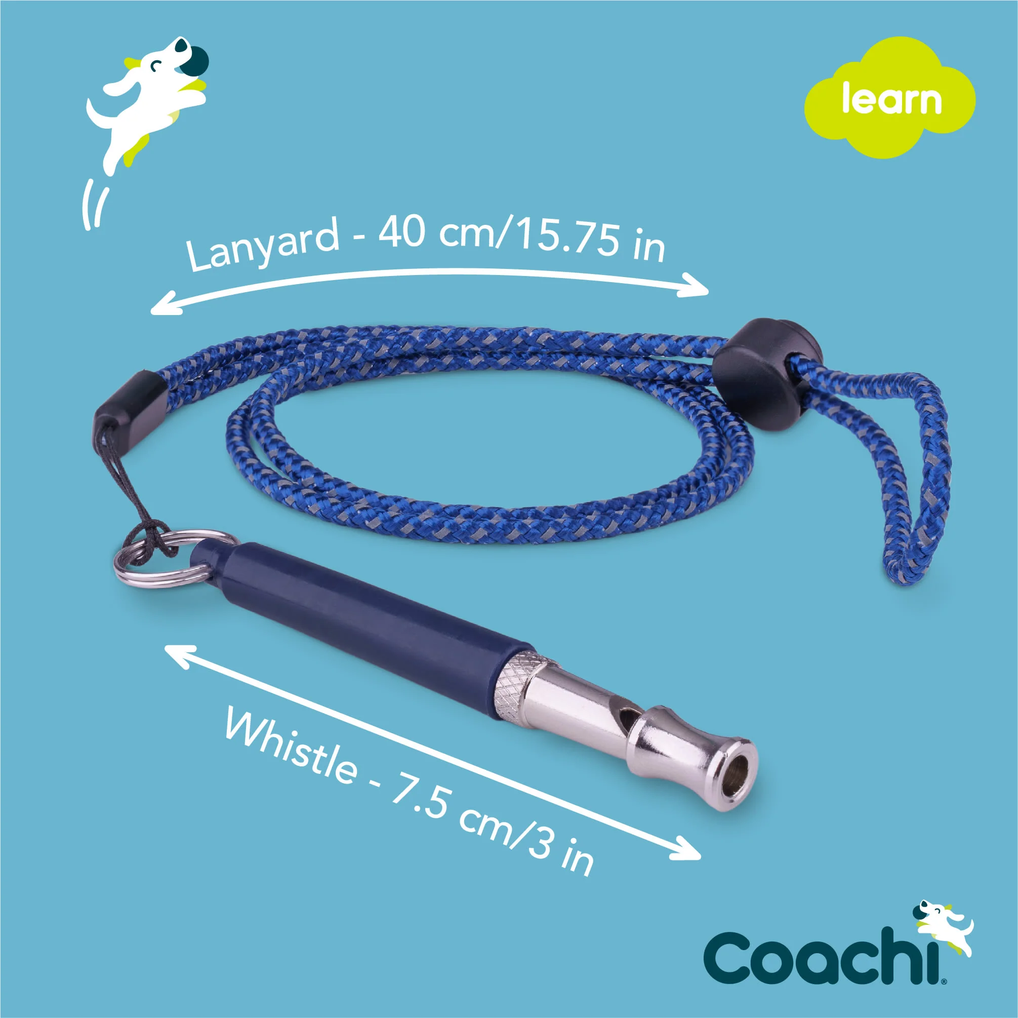Coachi Professional Whistle for Dogs - Navy - Image 6