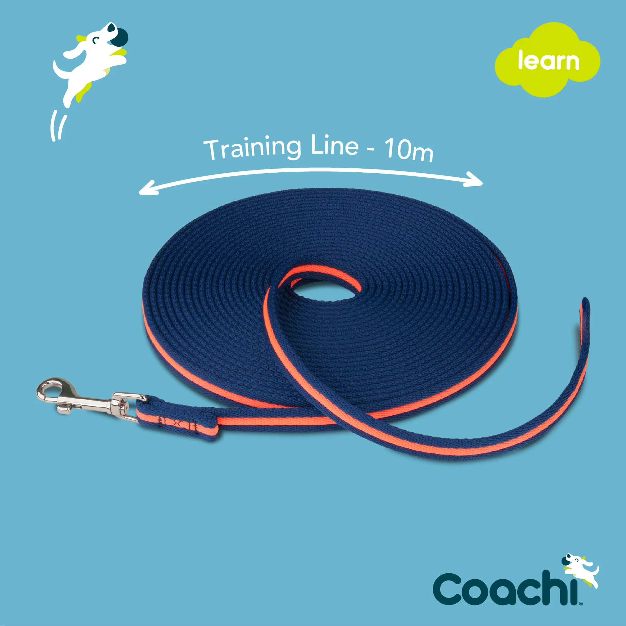 Coachi Training Line for Dogs - Navy & Coral - Image 6