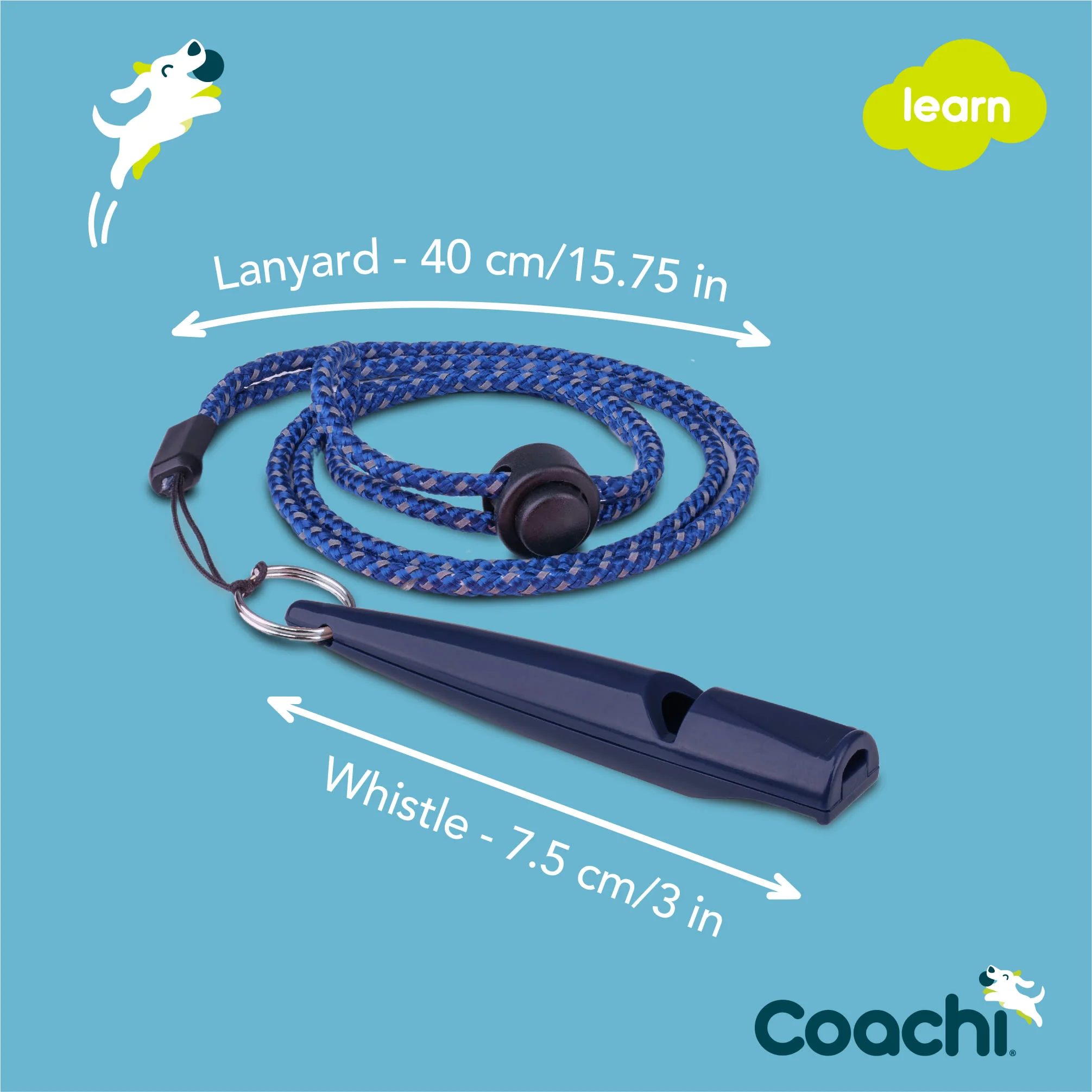 Coachi Training Whistle for Dogs - Navy - Image 6