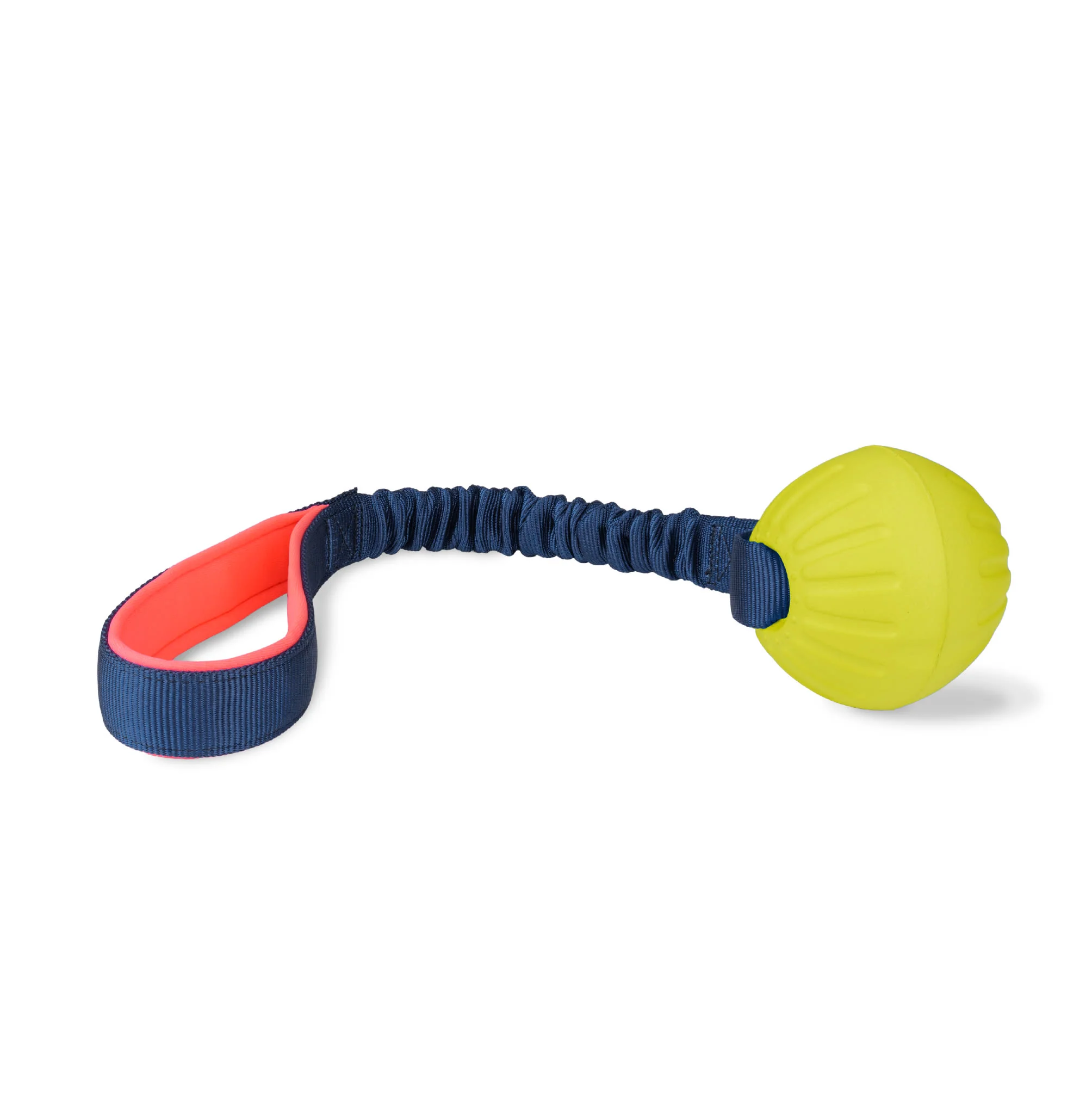 Coachi Tuggi Ball Toy for Dogs - Navy, Coral & Lime - Image 2