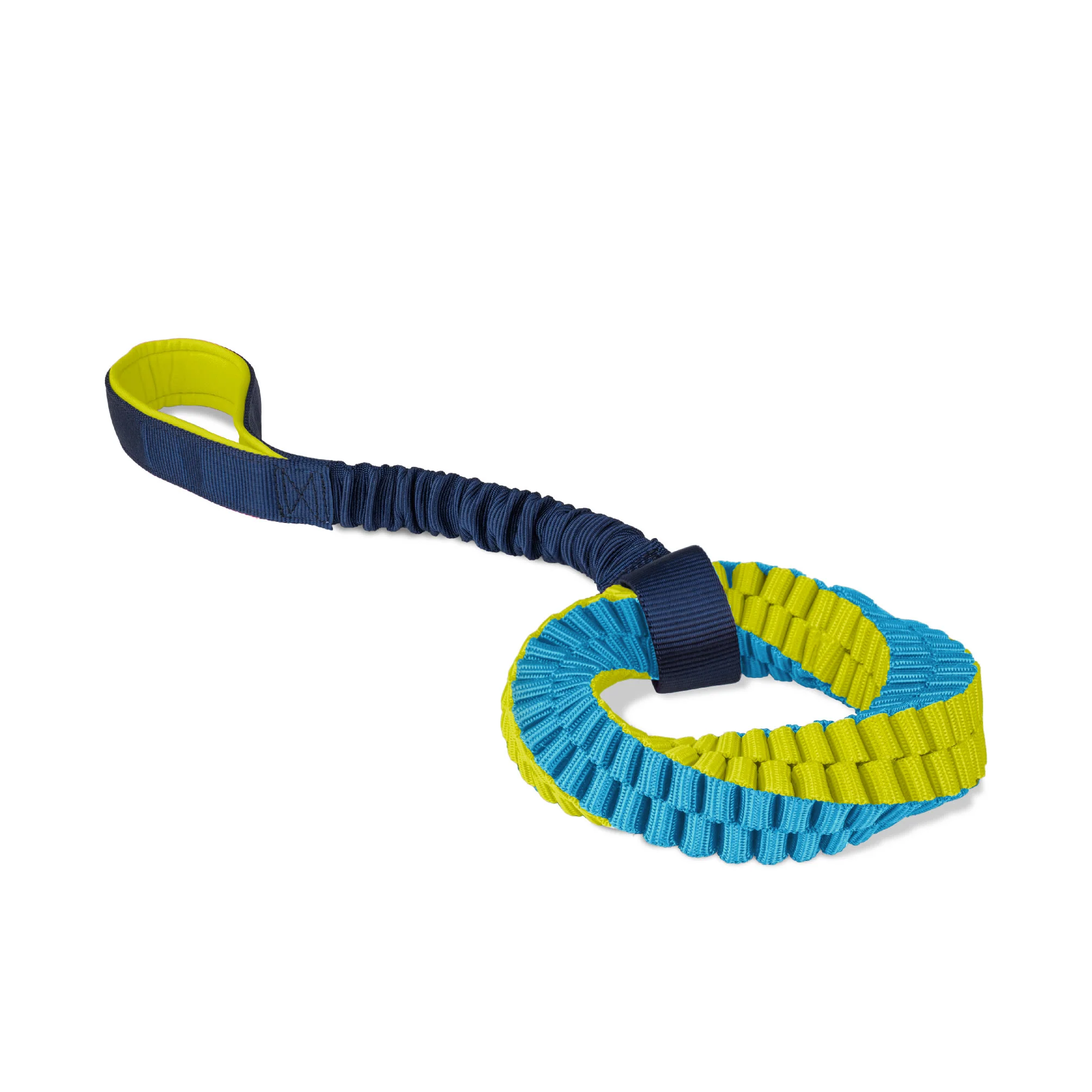Coachi Tuggi Helix Toy for Dogs - Navy, Lime & Light Blue - Image 2