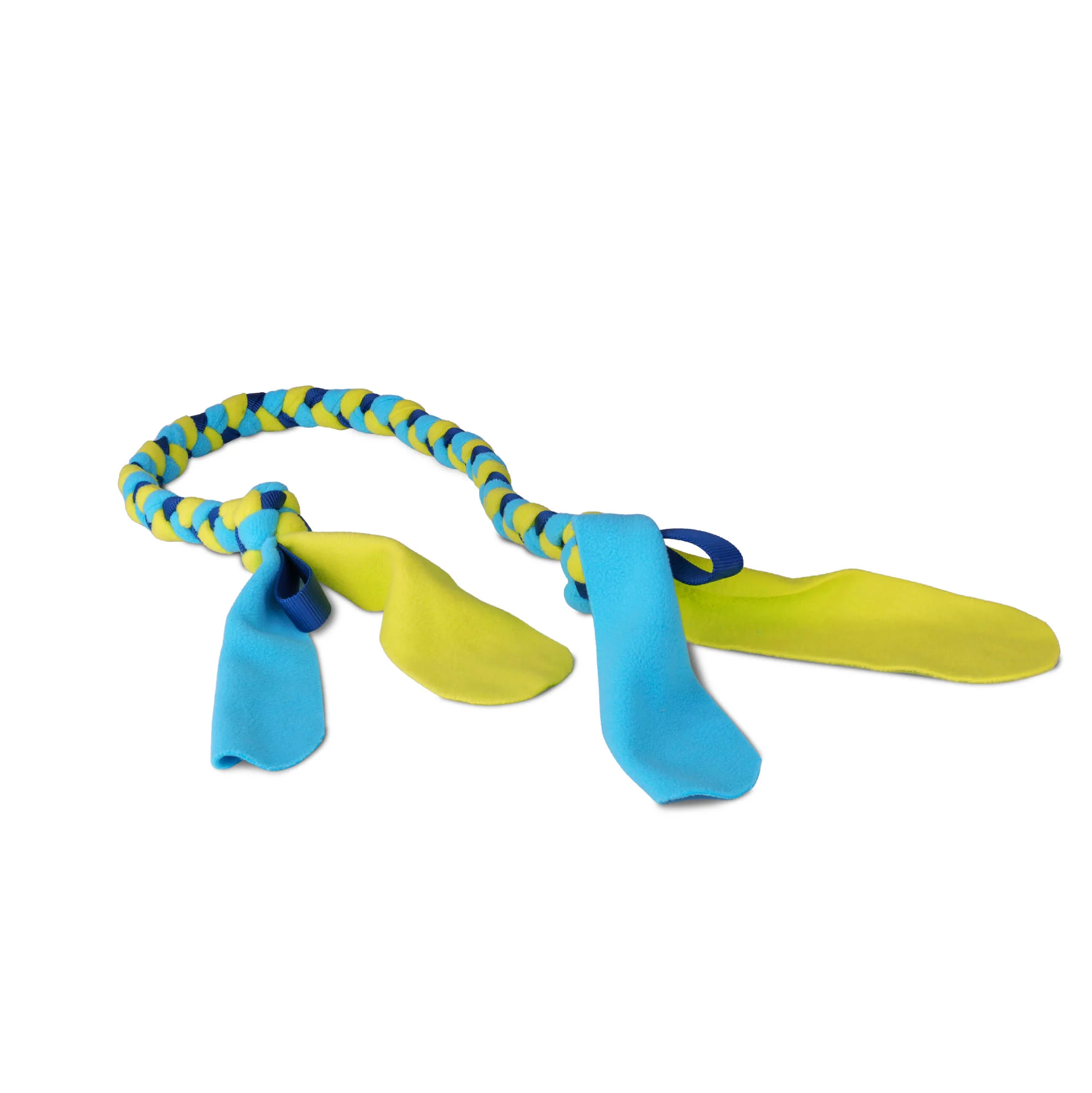 Coachi Tuggi Tug Toy for Dogs - Navy, Lime & Light Blue - Image 2