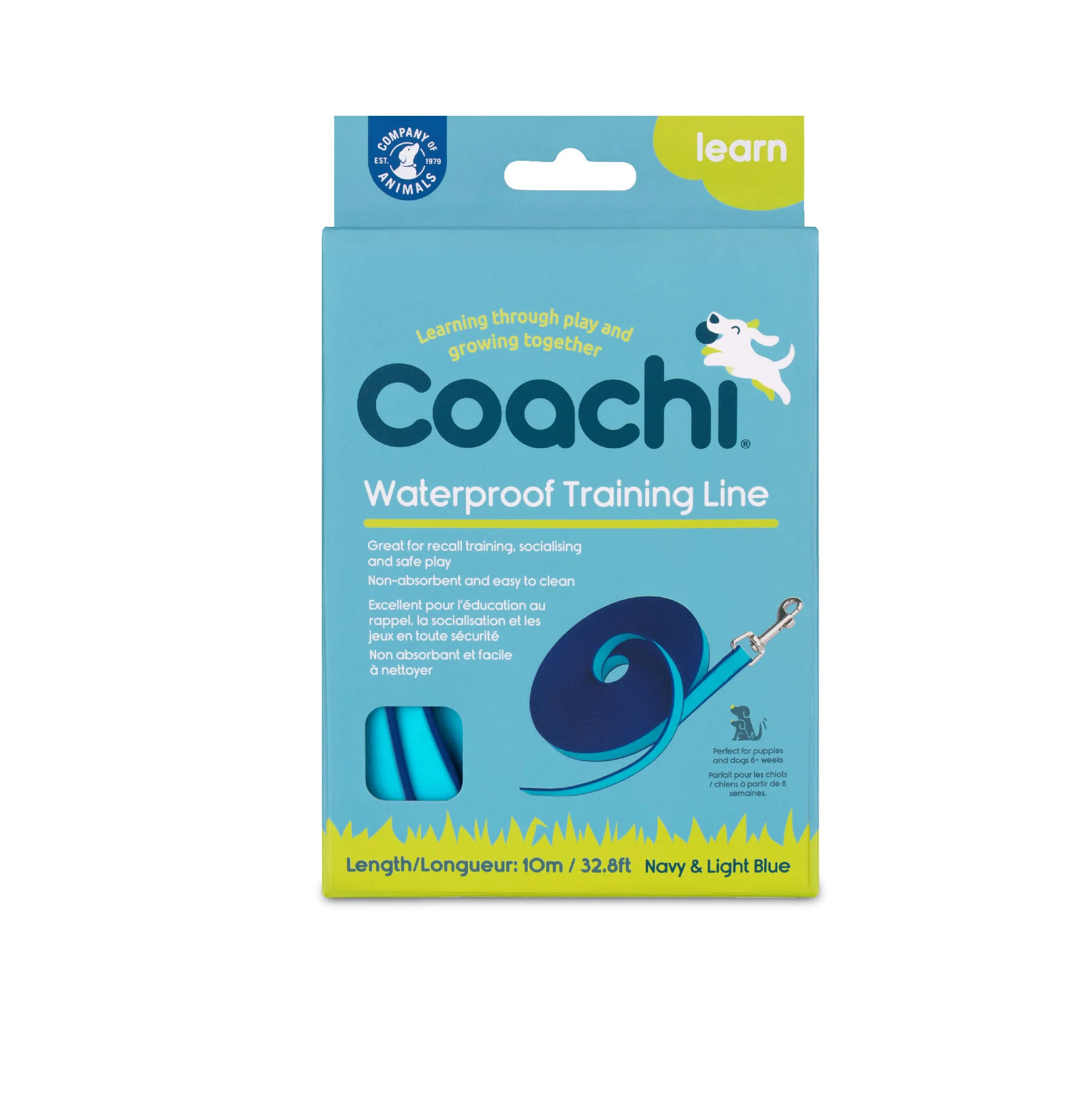 Coachi Waterproof Training Line for Dogs - Navy & Blue - Image 3