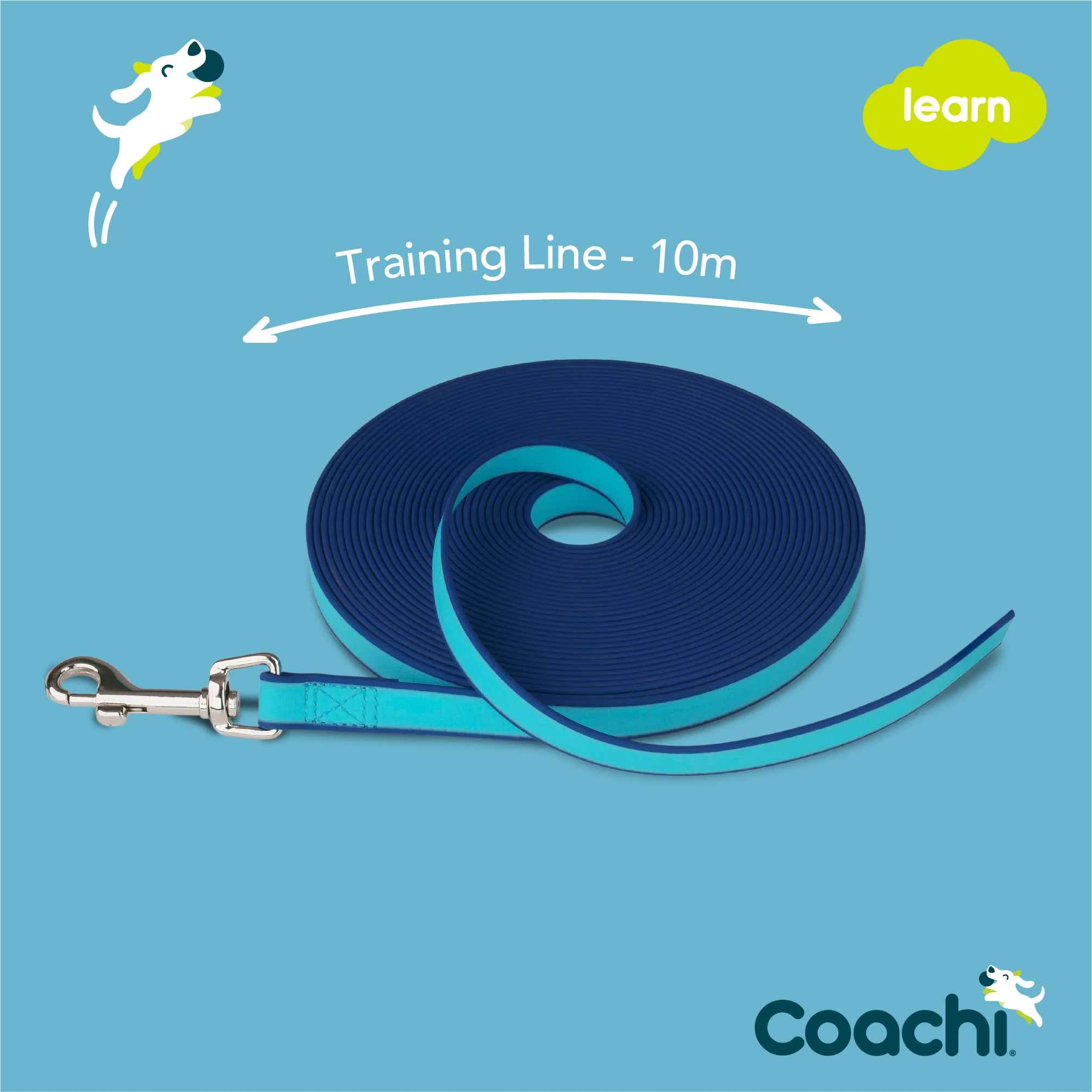 Coachi Waterproof Training Line for Dogs - Navy & Blue - Image 6