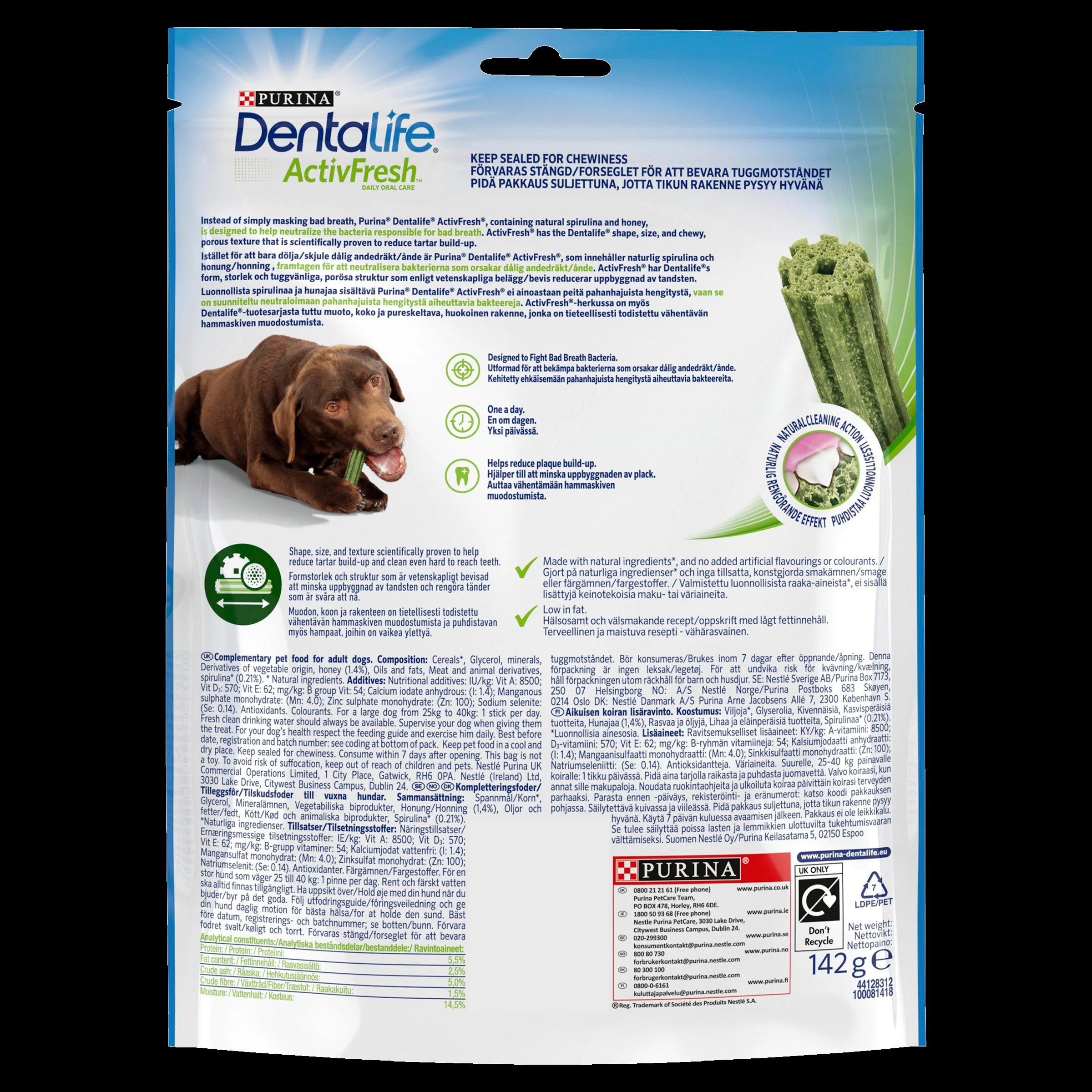 Dentalife ActivFresh Dental Chew Large Dog Treats - Image 15