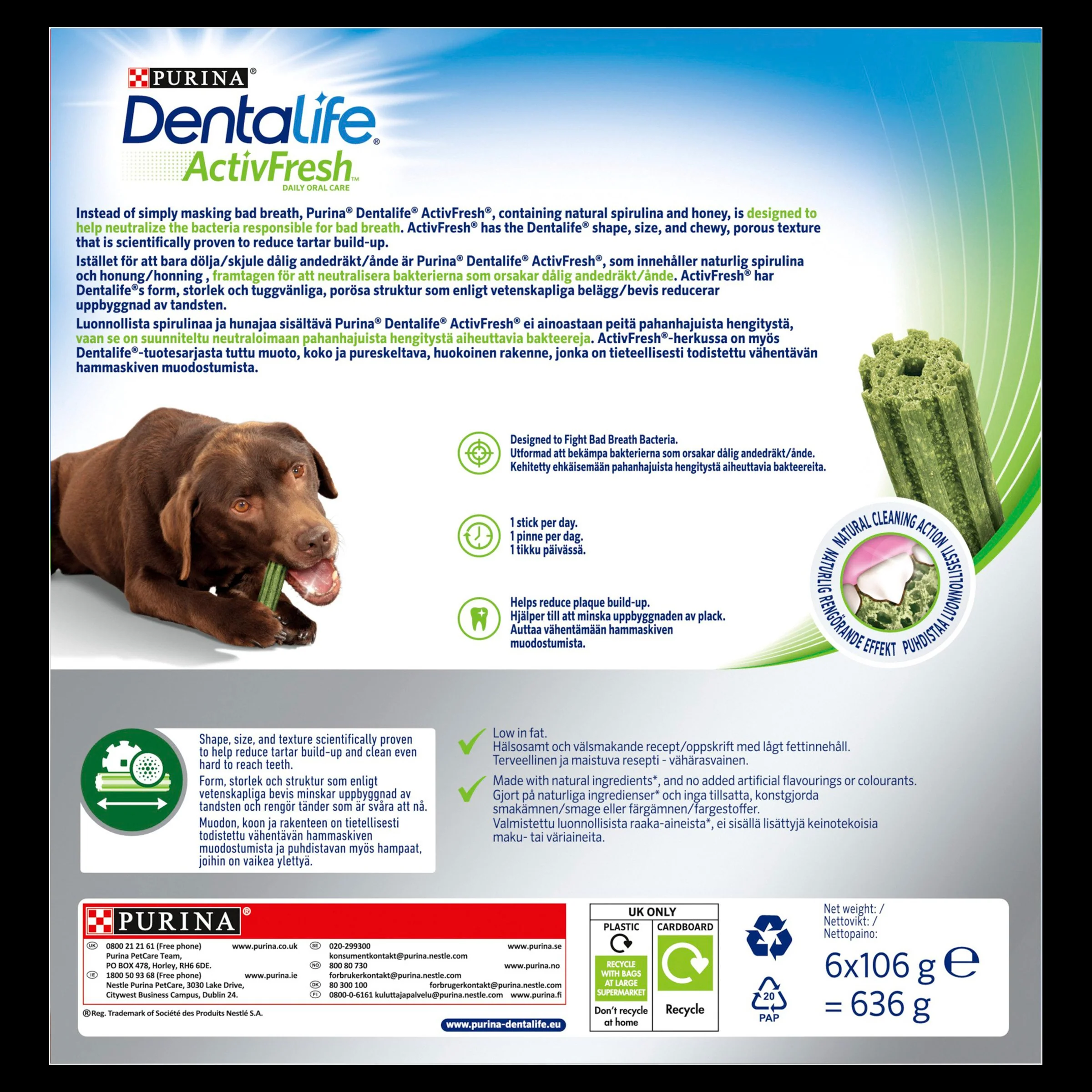Dentalife ActivFresh Dental Chew Large Dog Treats - Image 16